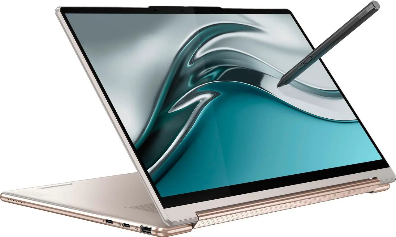 Alt view image 5 of 6 - Lenovo - Yoga 9i 14" 2.8K Touch 2-in-1 Laptop with Pen - Intel Evo Platform - Core i7-1260P - 16GB Memory - 512GB SSD - Oatmeal 82LU0001US