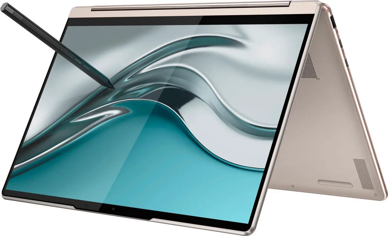 Alt view image 4 of 6 - Lenovo - Yoga 9i 14" 2.8K Touch 2-in-1 Laptop with Pen - Intel Evo Platform - Core i7-1260P - 16GB Memory - 512GB SSD - Oatmeal 82LU0001US