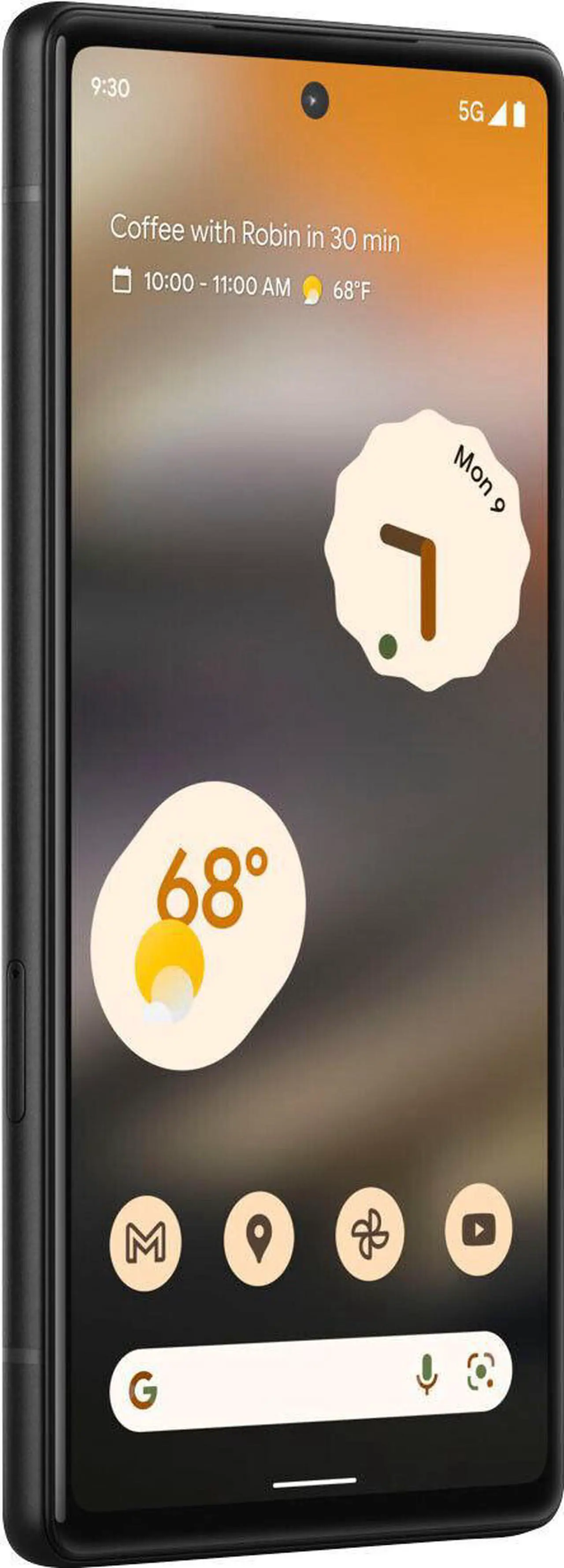 Google Pixel 6a - 5G Android Phone - Unlocked Smartphone with 12 Megapixel Camera and 24-Hour Battery - Charcoal Smart Cell Phone