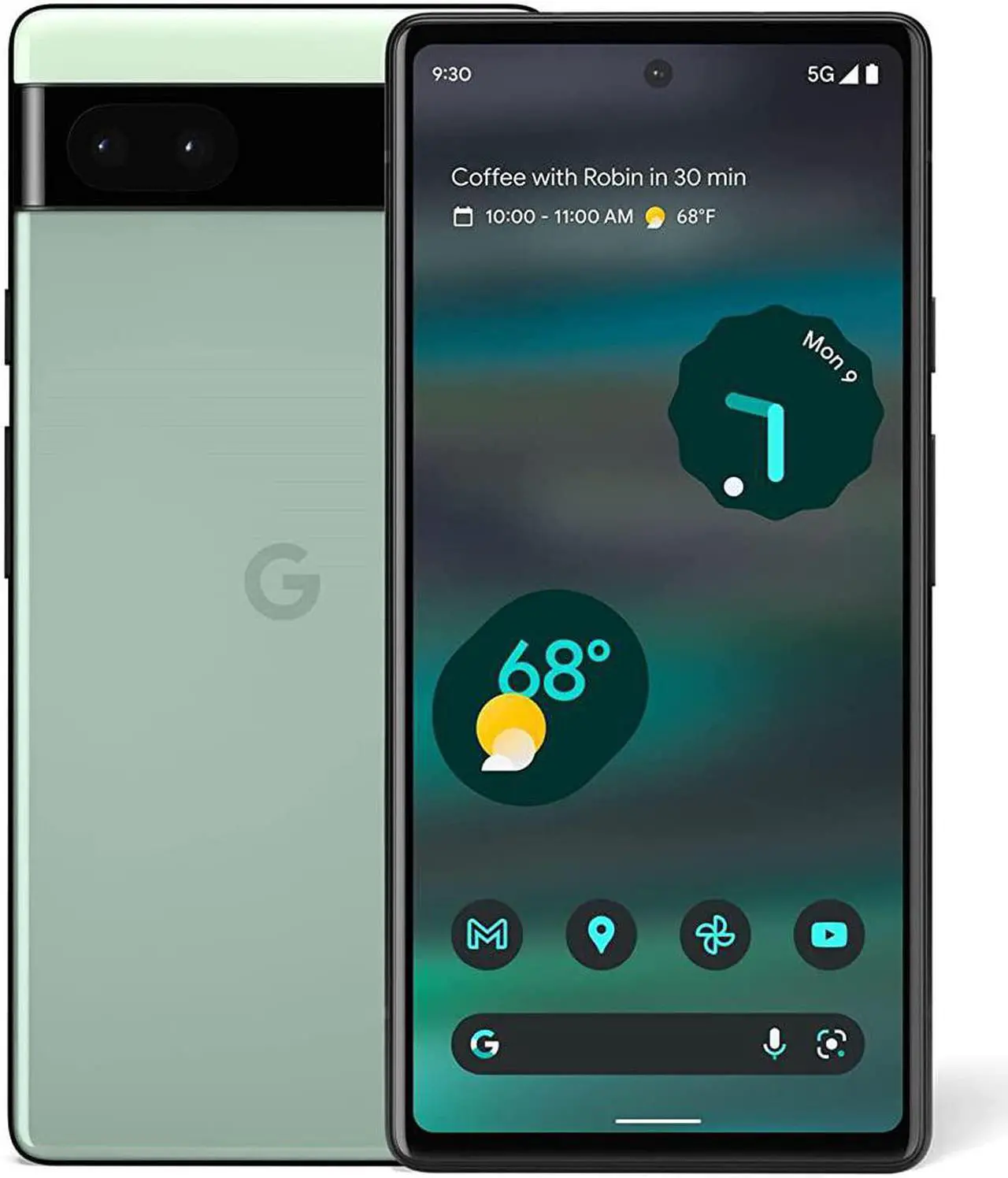 Main image of Google Pixel 6a - 5G Android Phone - Unlocked Smartphone with 12 Megapixel Camera and 24-Hour Battery - Sage
