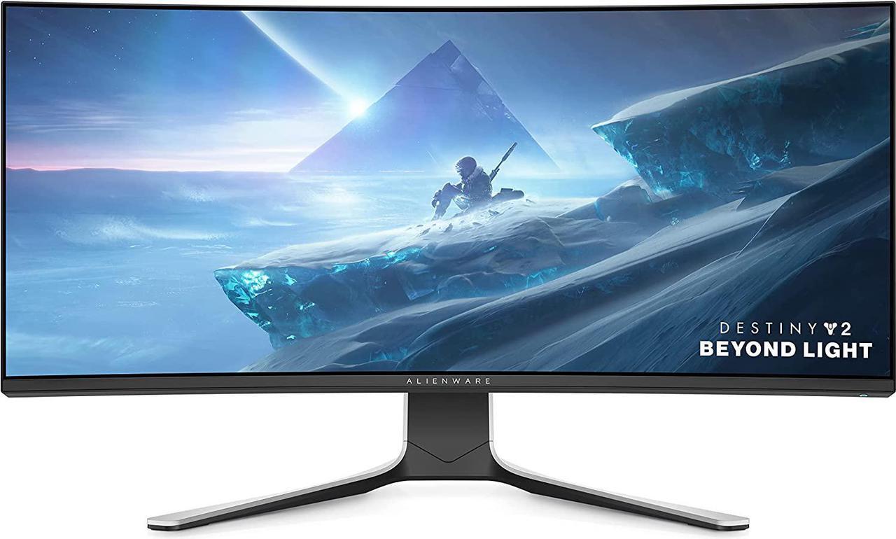 Alt view image 3 of 16 - Alienware Ultrawide Curved Gaming Monitor - 38-Inch WQHD Display, White - AW3821DW