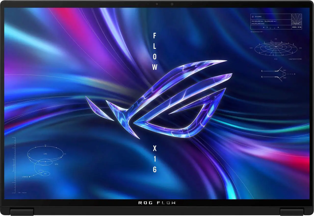 Alt view image 6 of 6 - ASUS - ROG 16" Touchscreen Gaming Laptop - AMD Ryzen 9 - 16GB DDR5 Memory - NVIDIA GeForce RTX 3060 V6G Graphics - 1TB SSD - Off black
Tablet