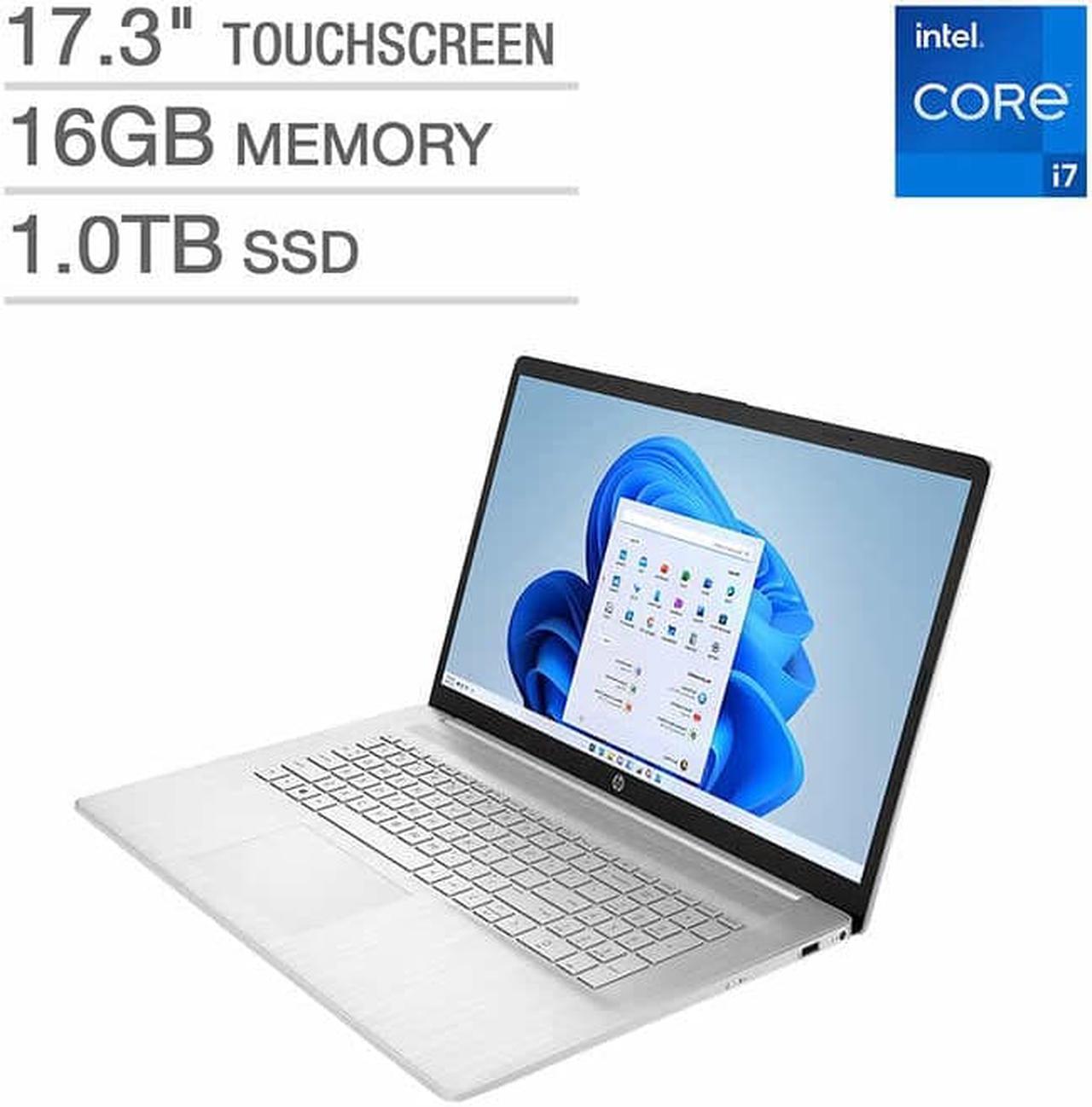 HP 17.3" Touchscreen Laptop - 12th Gen Intel Core i7-1255U - Windows 11 17-cn2165cl Notebook 16GB RAM 1TB SSD