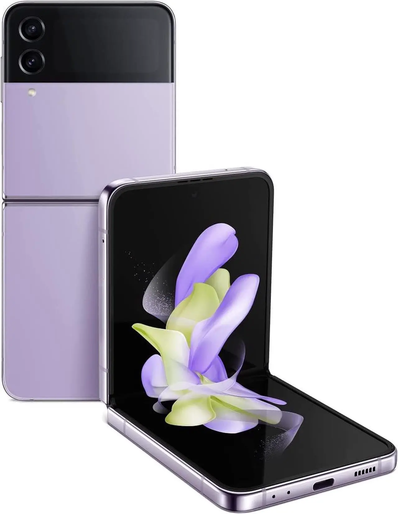 Alt view image 2 of 2 - SAMSUNG Galaxy Z Flip 4 Cell Phone, Factory Unlocked Android Smartphone, 128GB, Flex Mode, Hands Free Camera, Compact, Foldable Design, Informative Cover Screen, US Version, Bora Purple