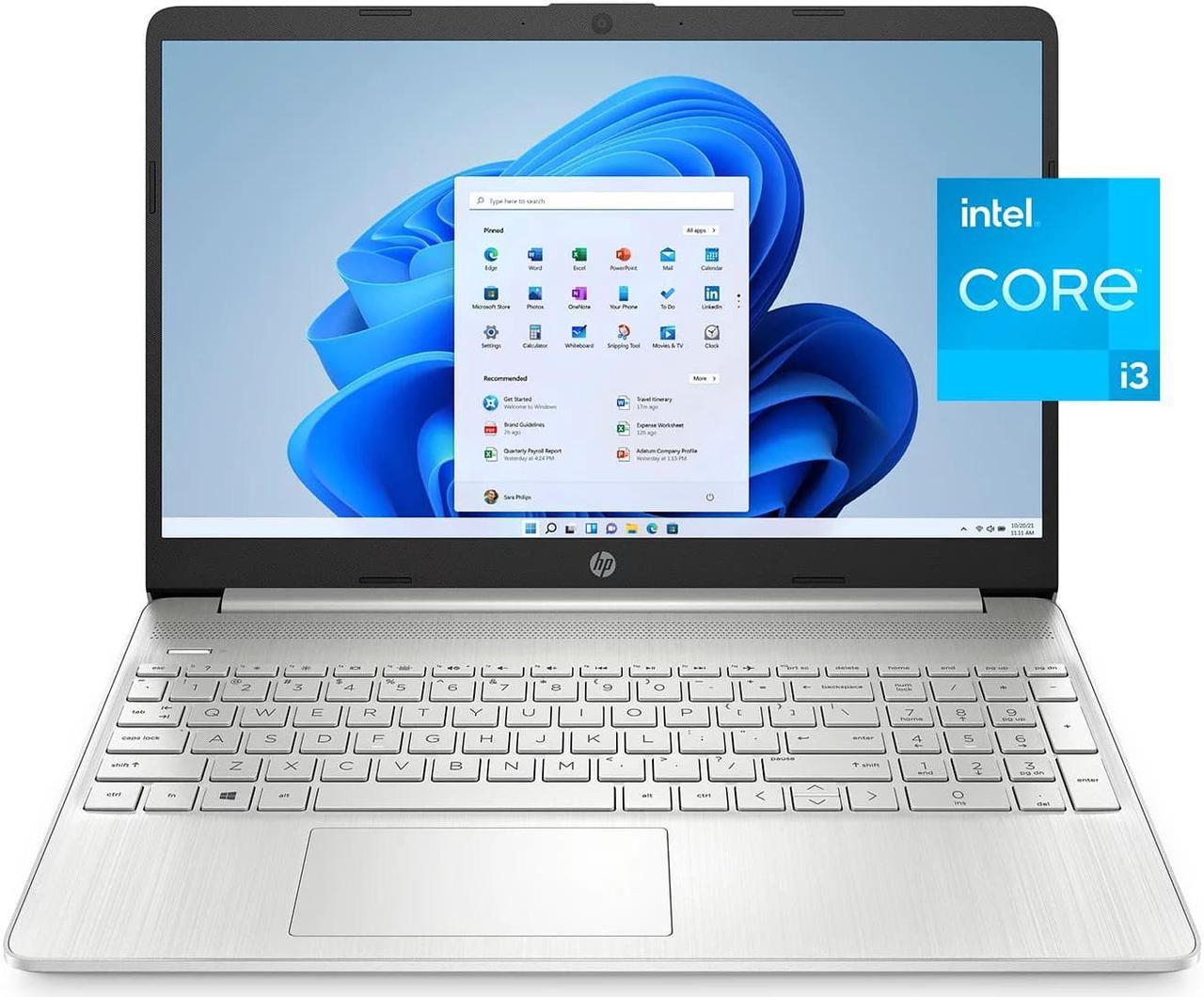 Main image of HP 15.6" Laptop, Intel Core i3-1115G4, 8GB RAM, 256GB SSD, Natural Silver, Windows 11 Home in S mode, 15-dy2791wm