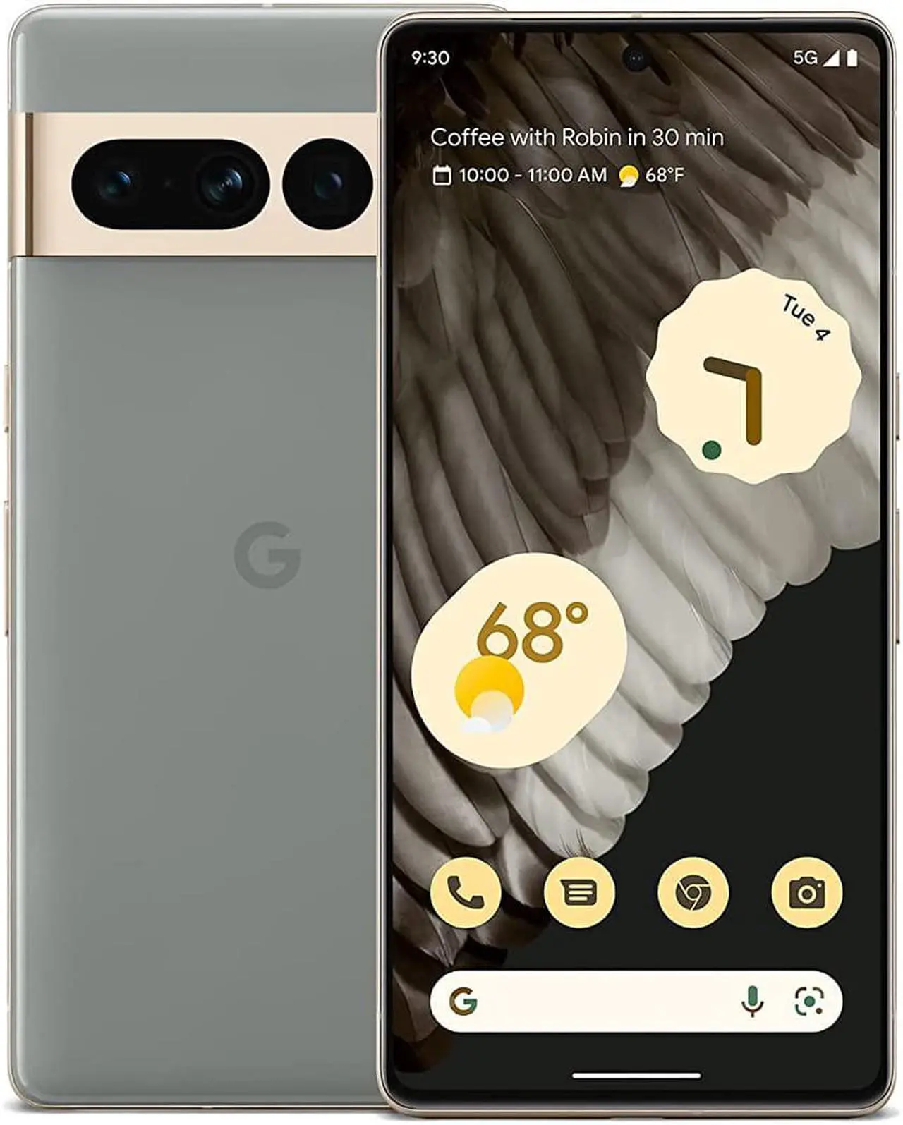 Main image of Google Pixel 7 Pro - 5G Android Phone - Unlocked Smartphone with Telephoto Lens, Wide Angle Lens, and 24-Hour Battery - 256GB - Hazel