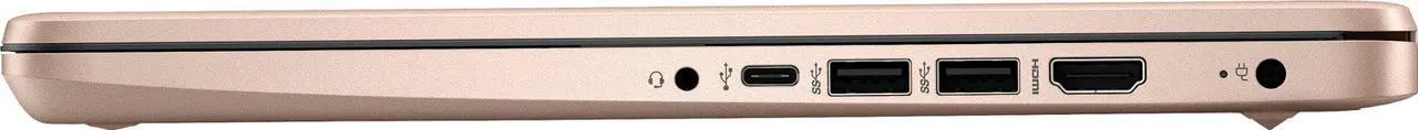 Alt view image 3 of 10 - HP - 14" Laptop - Intel Celeron - 4GB Memory - 64GB eMMC - Rose Gold Notebook 14-dq0054dx