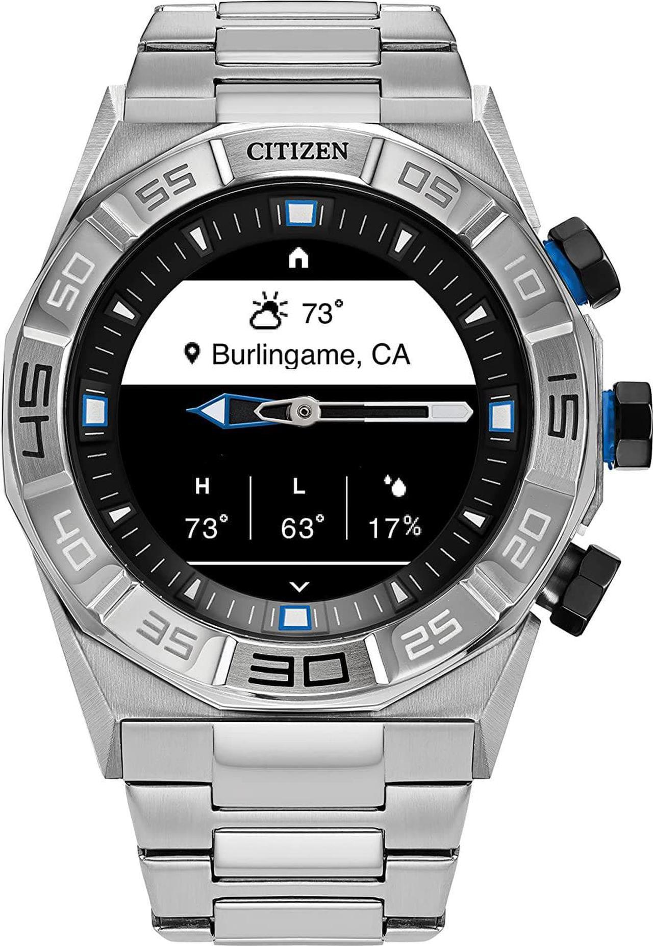 Alt view image 5 of 5 - Citizen CZ Smart Gen 1 Hybrid smartwatch 44mm, Continuous Heart Rate Tracking, Fitness Activity, Golf App, Displays Notifications and Messages, Bluetooth Connection, 15 Day Battery Life