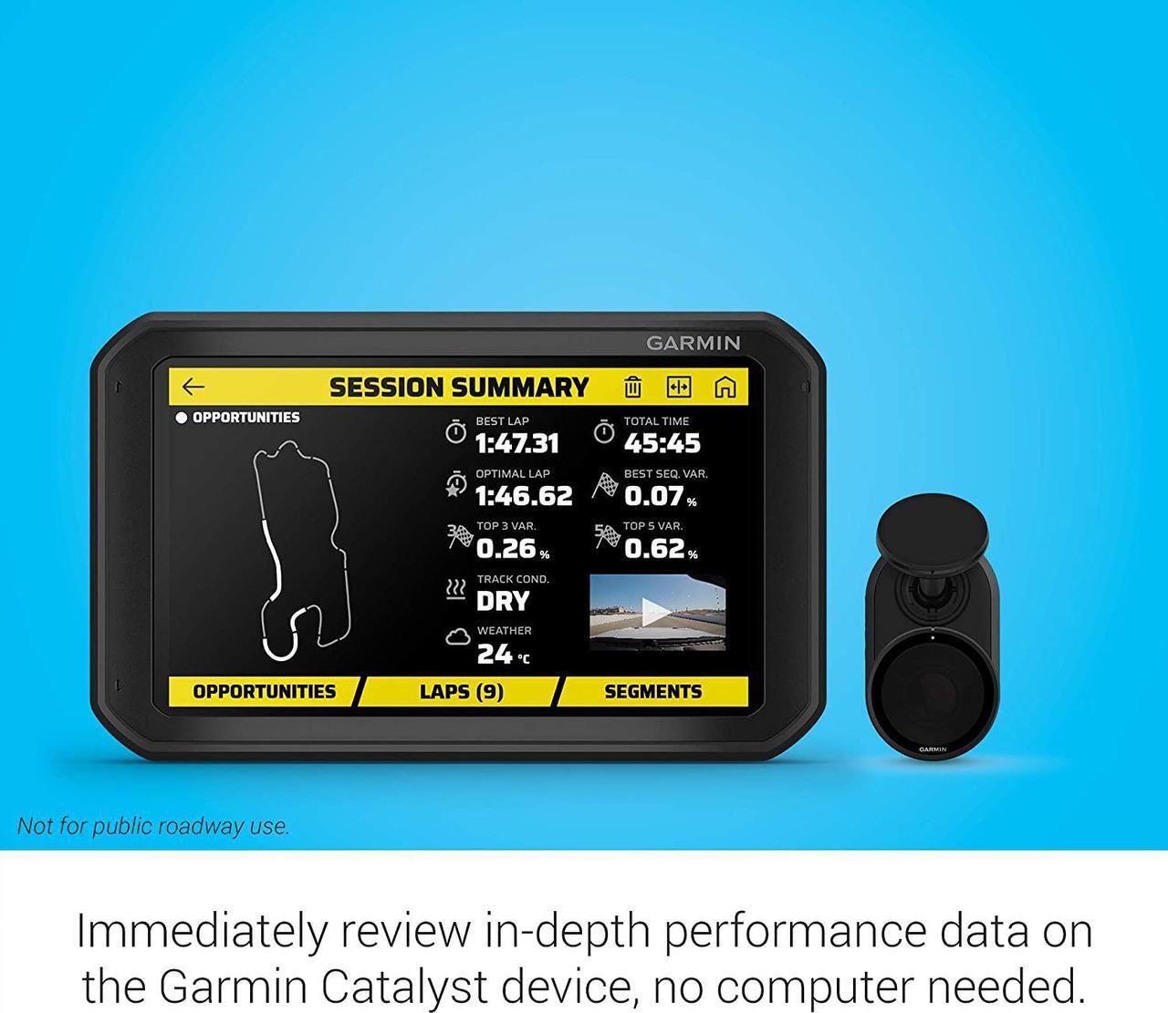 Alt view image 2 of 2 - Garmin Catalyst, Driving Performance Optimizer with Real-time Coaching and Immediate Track Session Analysis, for Motorsports and High Performance Driving (010-02345-00) , Black , 6.95 inch