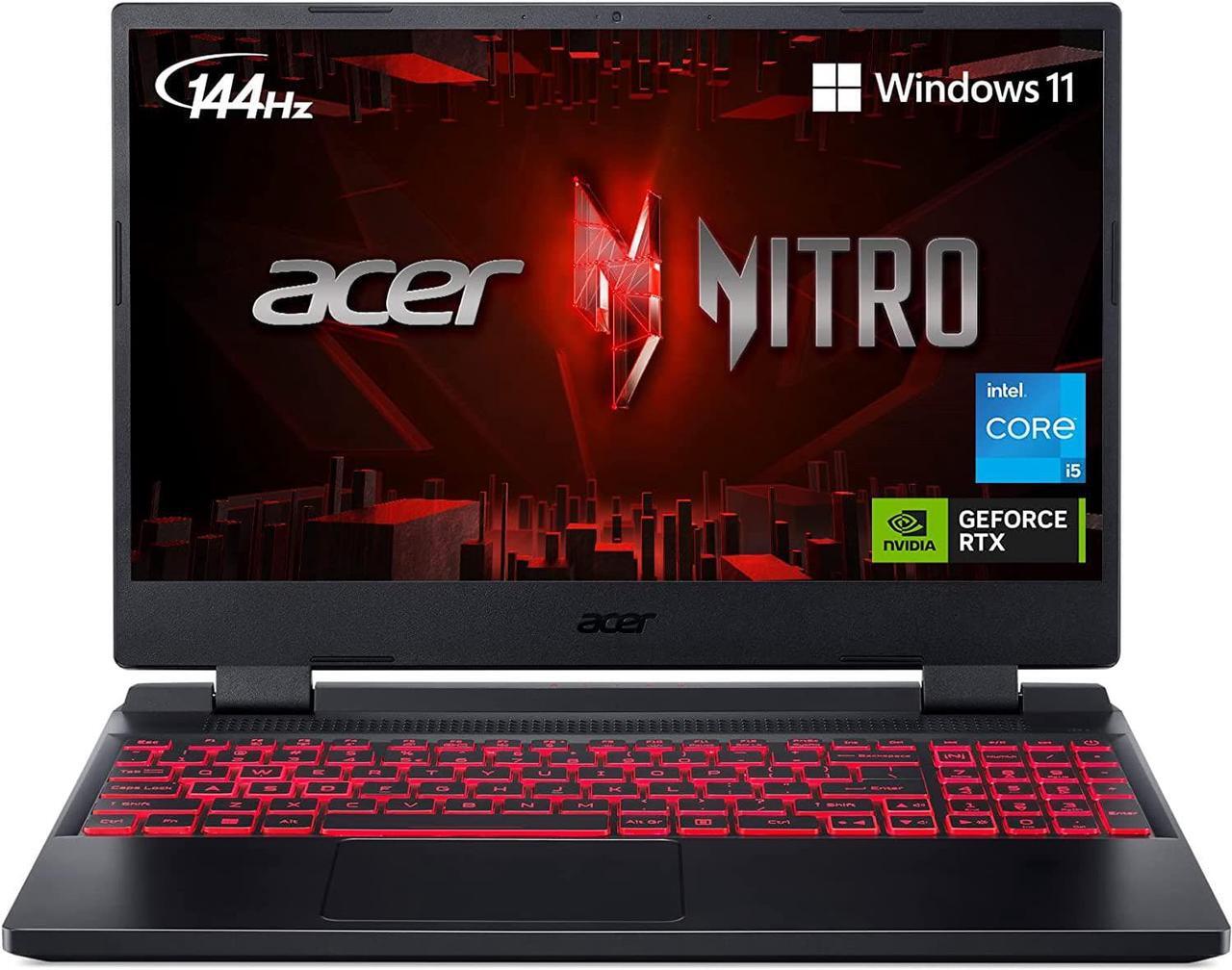 Main image of Acer Nitro 5 AN515-58-525P Gaming Laptop | Intel Core i5-12500H | NVIDIA GeForce RTX 3050 Laptop GPU | 15.6" FHD 144Hz IPS Display | 8GB DDR4 | 512GB PCIe Gen 4 SSD | Killer Wi-Fi 6 | Backlit Keyboard