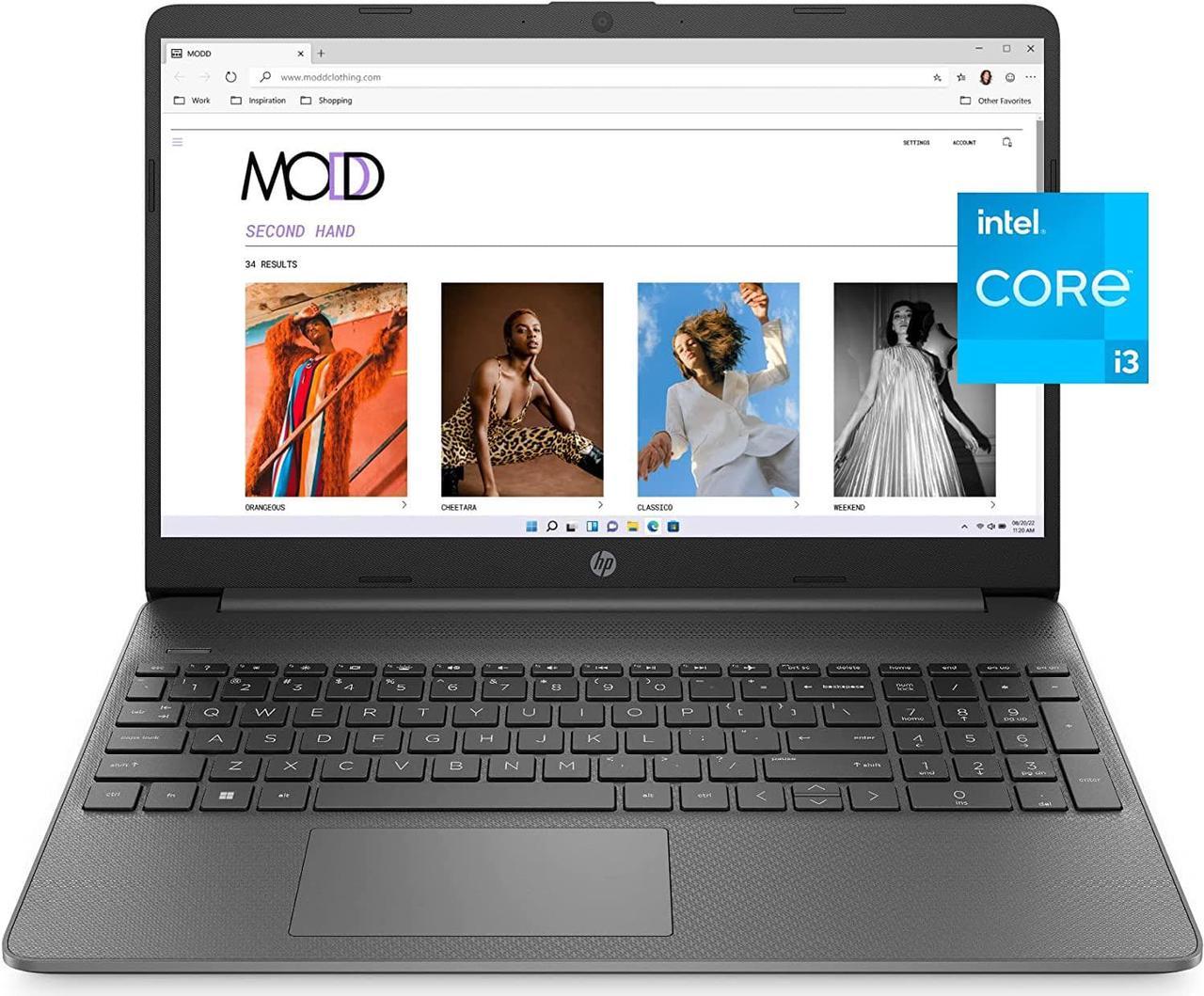 HP 15 inch Laptop, FHD Display, Intel Core i3-1215U, 8 GB RAM, 128 GB SSD, Intel UHD Graphics, Windows 11 Home in S Mode, 15-dy5599nr (2023)