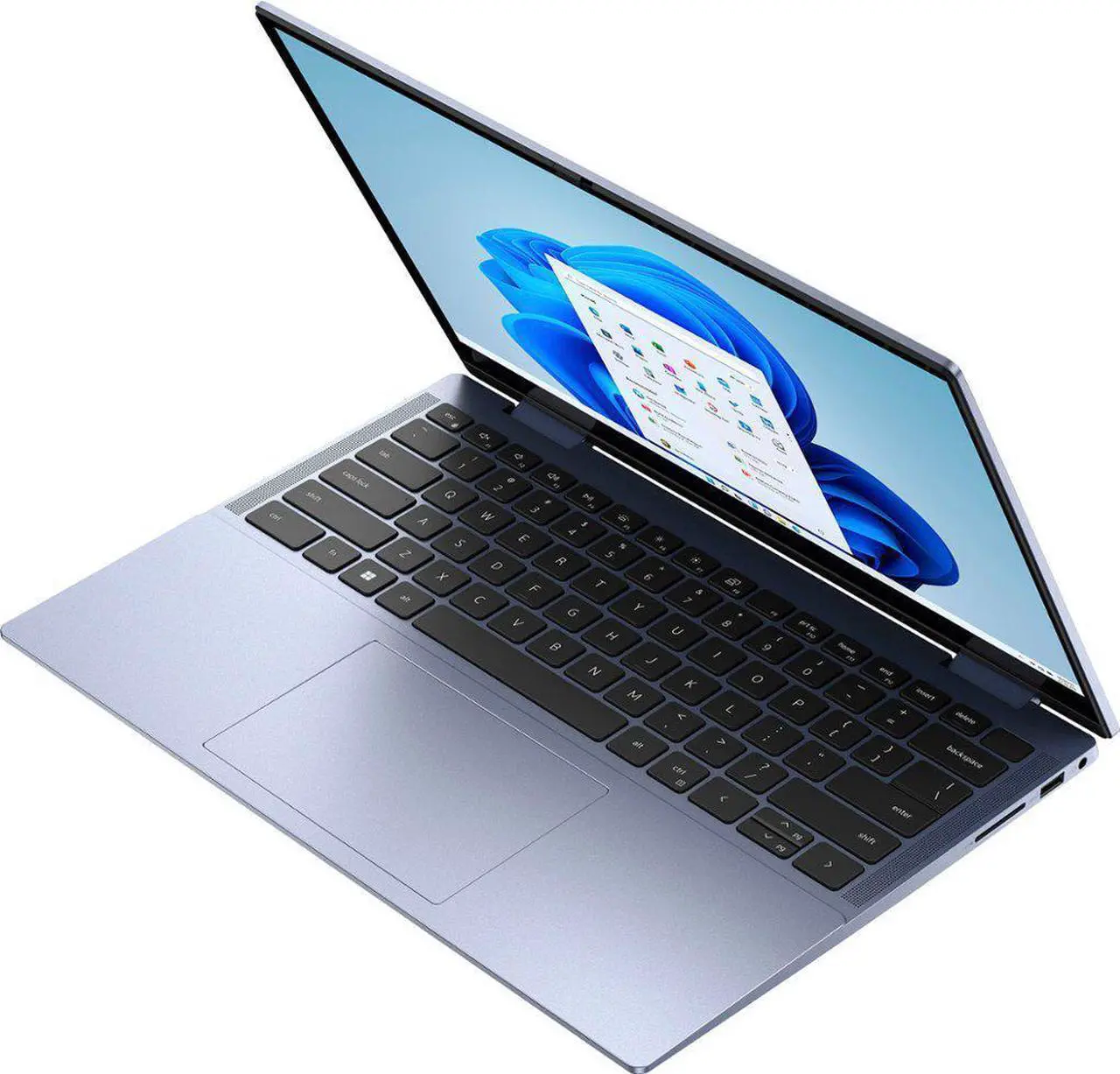 Alt view image 4 of 7 - Dell - Inspiron 14.0" 2-in-1 Touch Laptop - AMD Ryzen 7 7730U - 16GB Memory - 1TB SSD - Lavender Blue i7435-A329BLU-PUS Tablet Notebook PC