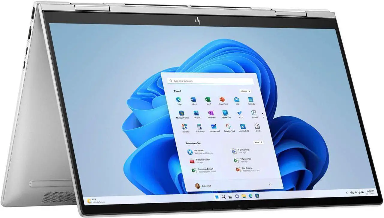 Alt view image 7 of 8 - HP - ENVY 2-in-1 15.6" Full HD Touch-Screen Laptop - Intel Evo Platform - Core i7 - 16GB Memory - 512GB SSD - Natural Silver Notebook PC Tablet