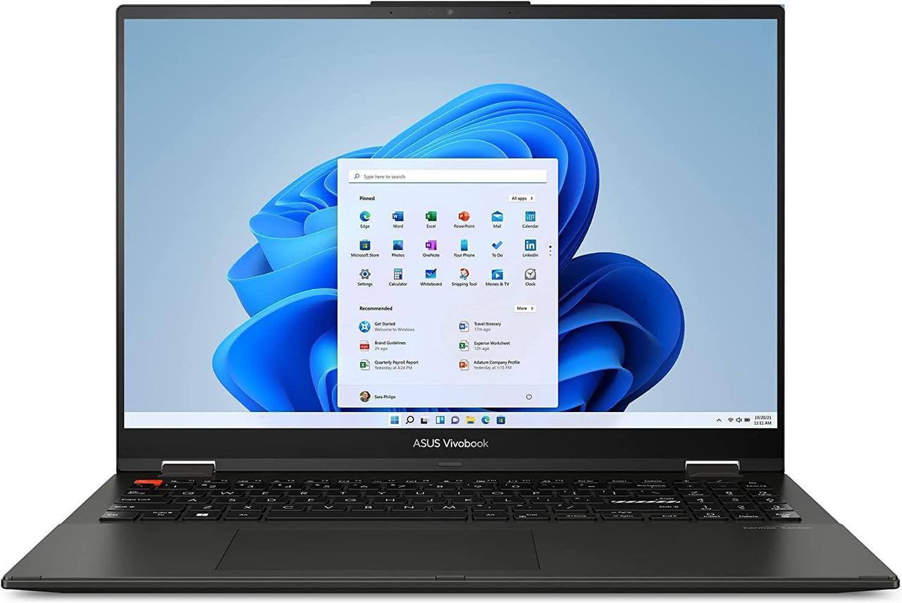 Main image of 2023 ASUS Vivobook S 16 Flip 16” WUXGA 16:10 Touch, AMD Ryzen 5 7530U CPU, AMD Radeon Vega 7 Graphics, 8GB RAM, 512GB SSD, FingerPrint Sensor, Stylus Supported, Windows 11 Home, TN3604YA-DS51T