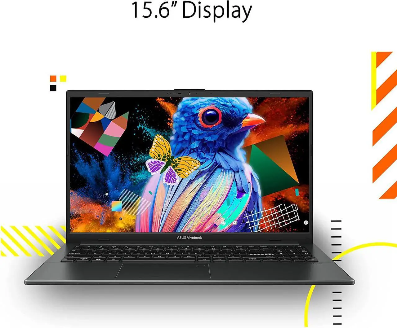 Main image of ASUS 2023 Vivobook Go 15 Laptop, 15.6 FHD Display, AMD Ryzen 5 7520U Processor, 8GB RAM, 512GB SSD, Windows 11 Home, Mixed Black, E1504FA-AS52
Notebook PC Computer