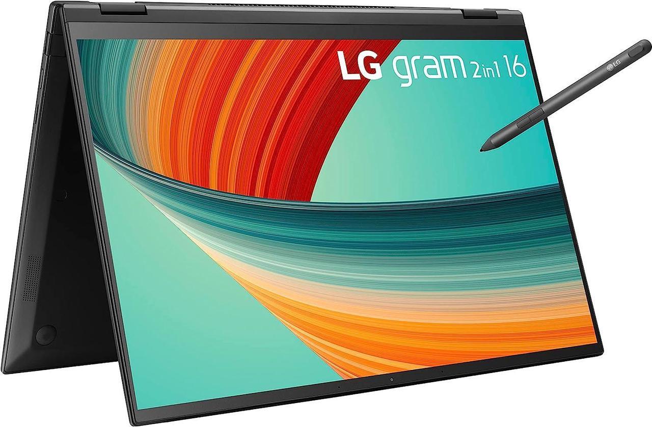 Alt view image 6 of 9 - LG gram 16 2in1 Lightweight Laptop, Intel 13th Gen Core i7 Evo Platform, Windows 11 Home, 16GB RAM, 512GB SSD, Black