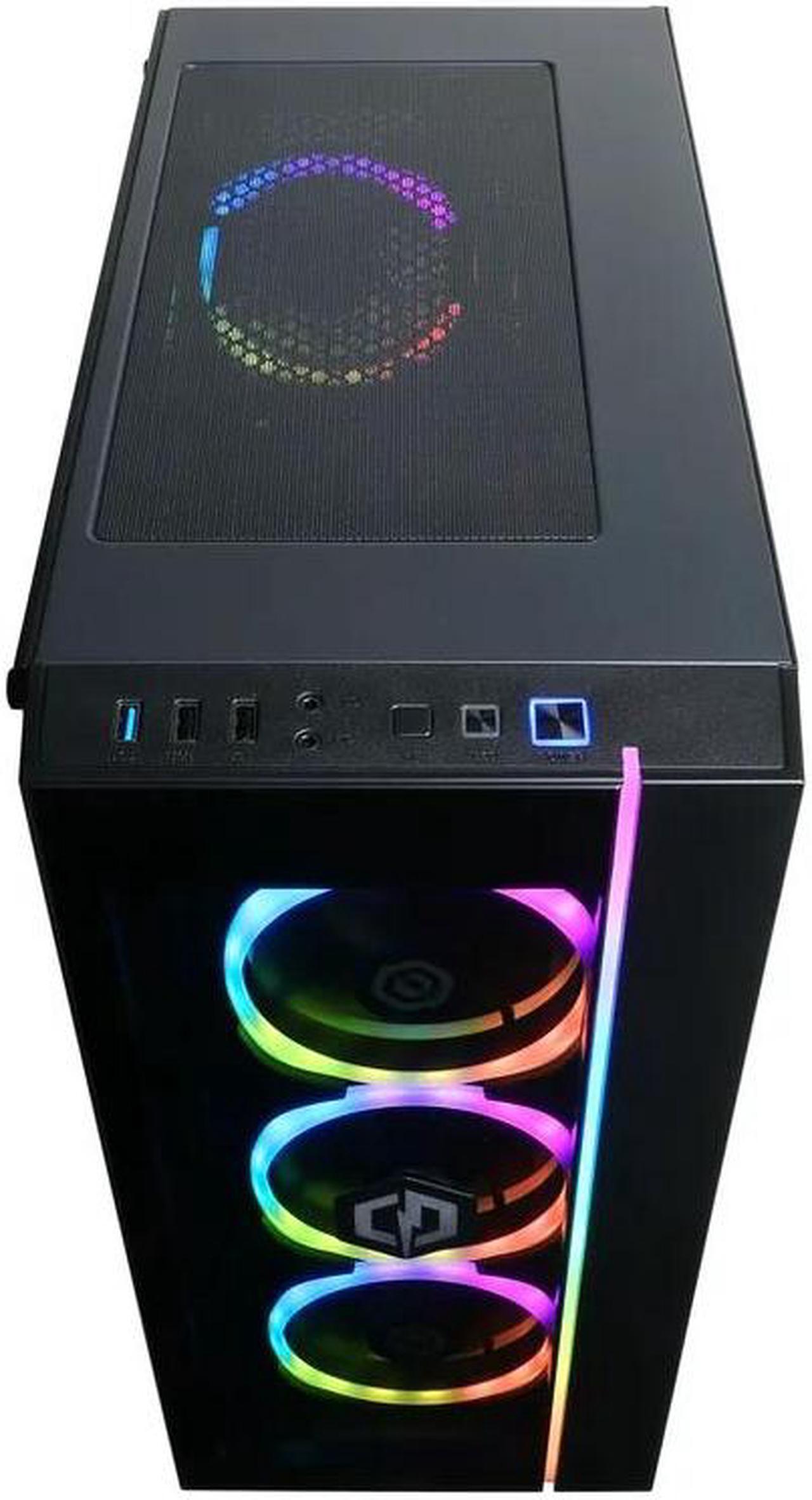 Alt view image 3 of 5 - CyberPowerPC Gamer Master Gaming Desktop, AMD Ryzen 5 5500, 16GB, AMD Radeon RX 6700 10GB, 1TB SSD, Black, GMA6800WST