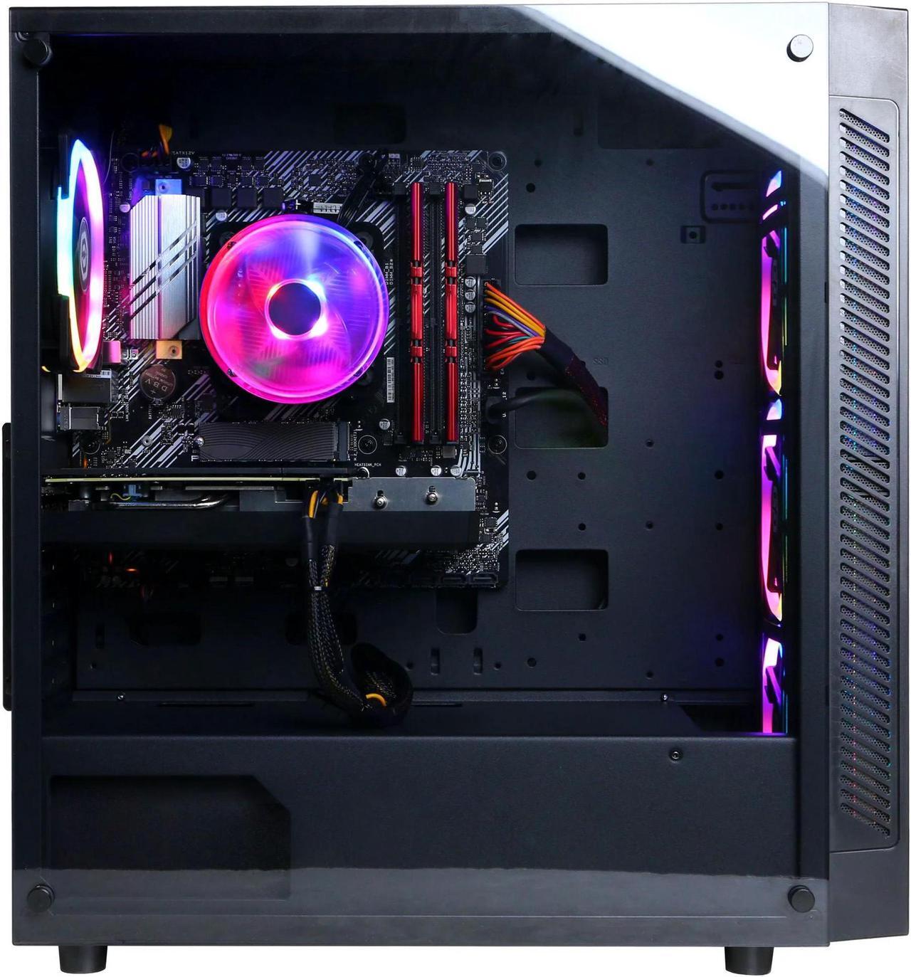 Alt view image 5 of 5 - CyberPowerPC Gamer Master Gaming Desktop, AMD Ryzen 5 5500, 16GB, AMD Radeon RX 6700 10GB, 1TB SSD, Black, GMA6800WST