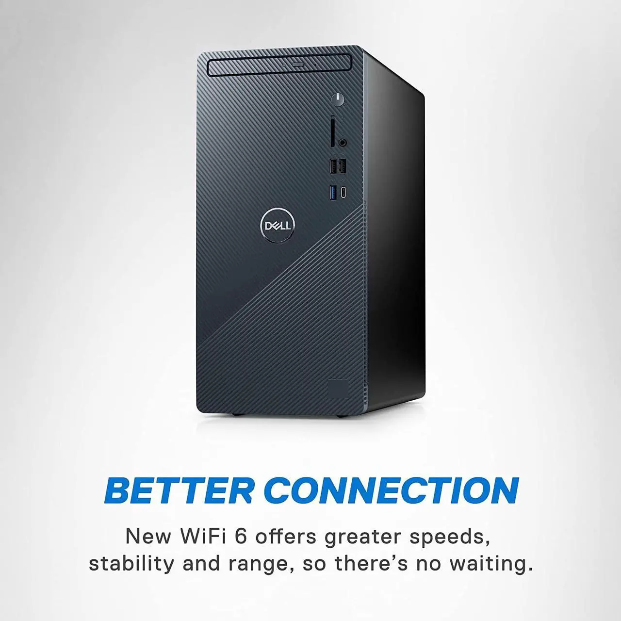 Alt view image 2 of 6 - Dell Inspiron 3020 Desktop -Intel Core i7-13700, 32GB DDR4 RAM, 512GB SSD + 1TB HDD, NVIDIA GeForce RTX 3060 12GB GDDR6 Graphics, Windows 11 Home - Mist Blue PC Computer