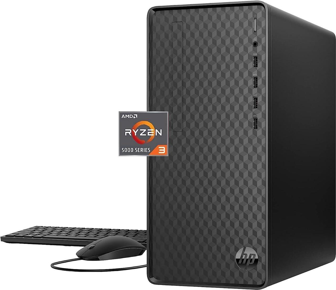 Main image of HP Desktop PC, AMD Ryzen 3 5300G, 8 GB SDRAM, 512 GB SSD, AMD Radeon Graphics, Windows 11 Home, M01-F3020 (2022) Computer