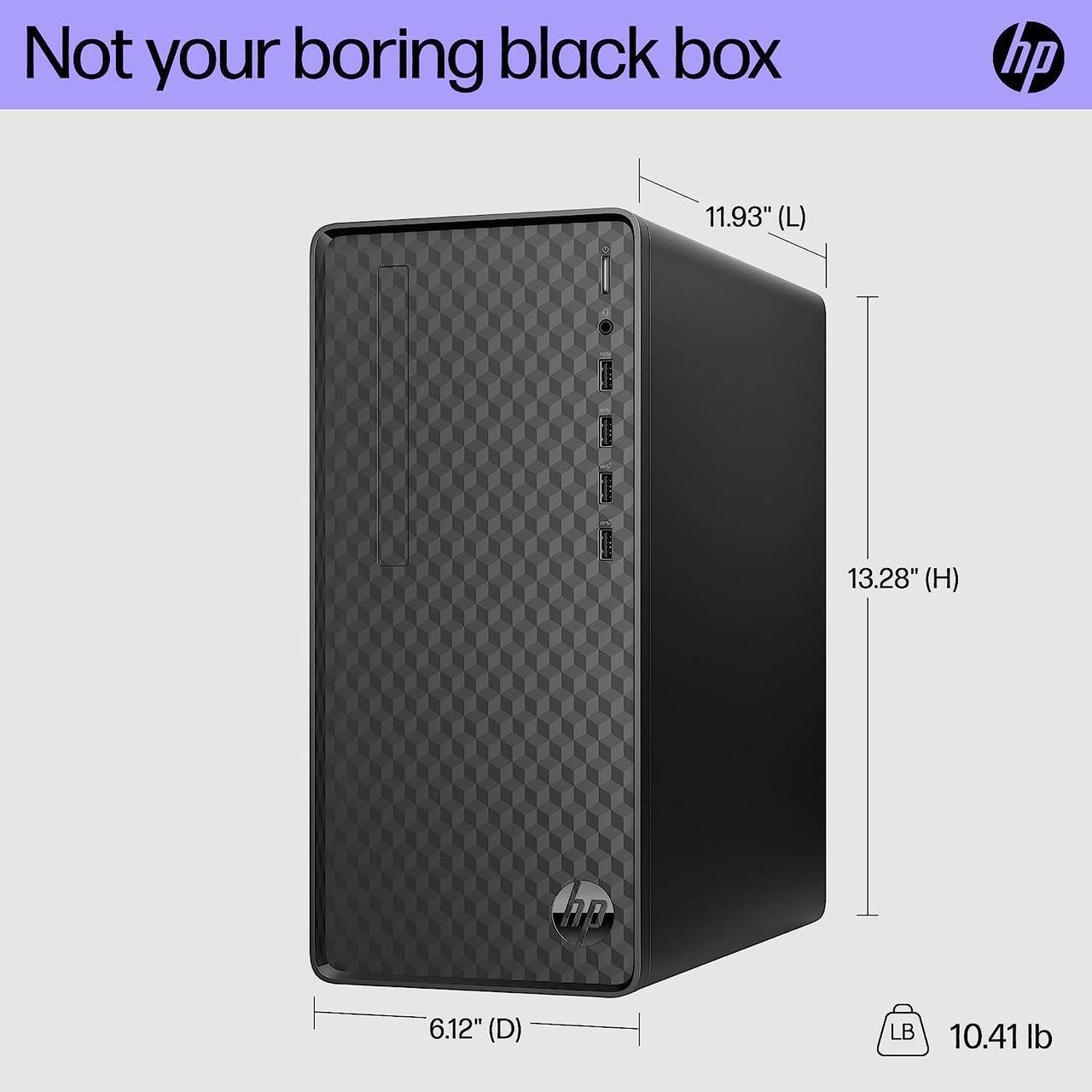 Alt view image 3 of 7 - HP Desktop PC, AMD Ryzen 3 5300G, 8 GB SDRAM, 512 GB SSD, AMD Radeon Graphics, Windows 11 Home, M01-F3020 (2022) Computer
