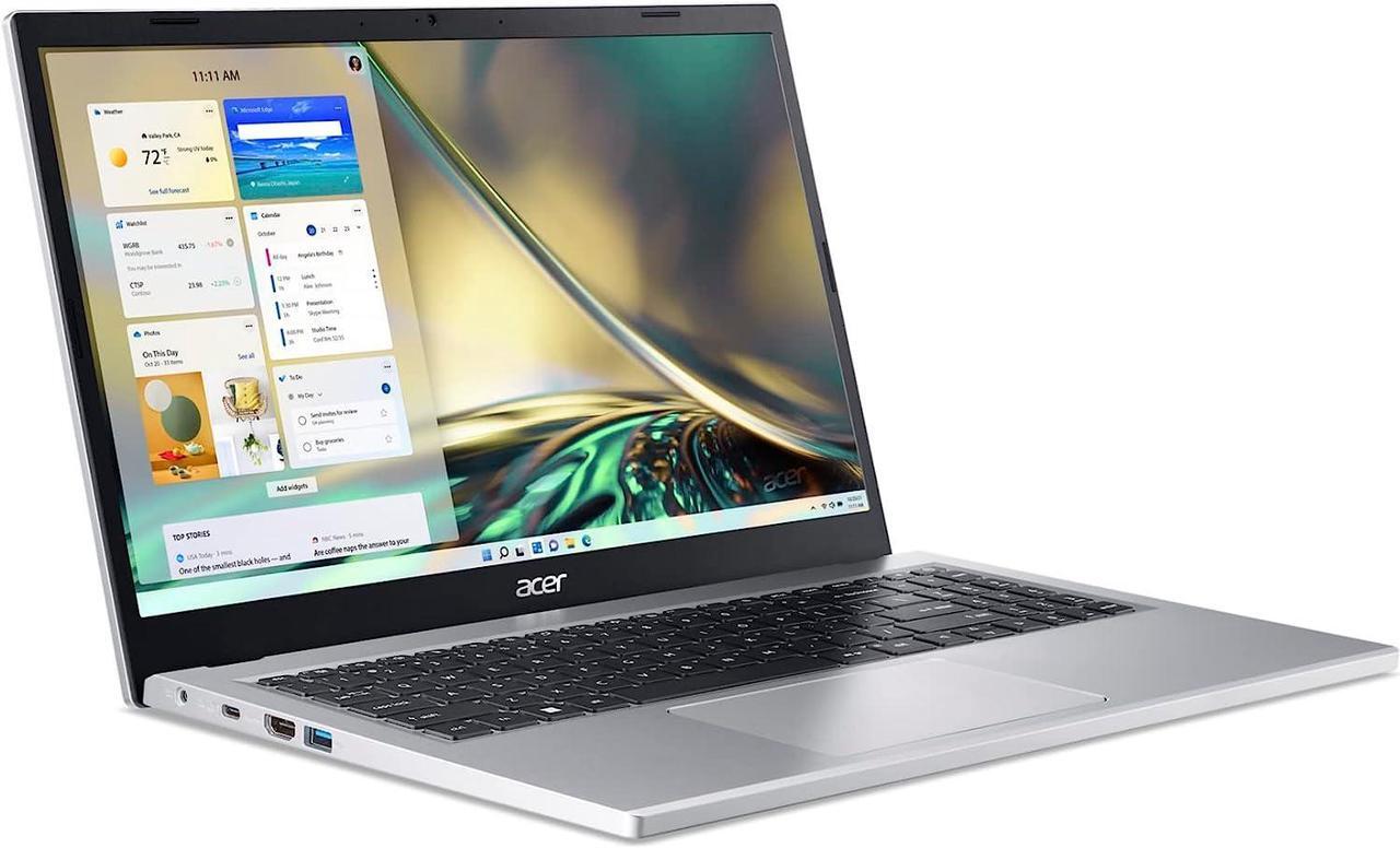 Alt view image 4 of 4 - Acer Aspire 3 A315-24P-R7VH Slim Laptop | 15.6" Full HD IPS Display | AMD Ryzen 3 7320U Quad-Core Processor | AMD Radeon Graphics | 8GB LPDDR5 | 128GB NVMe SSD | Wi-Fi 6 | Windows 11 Home in S Mode