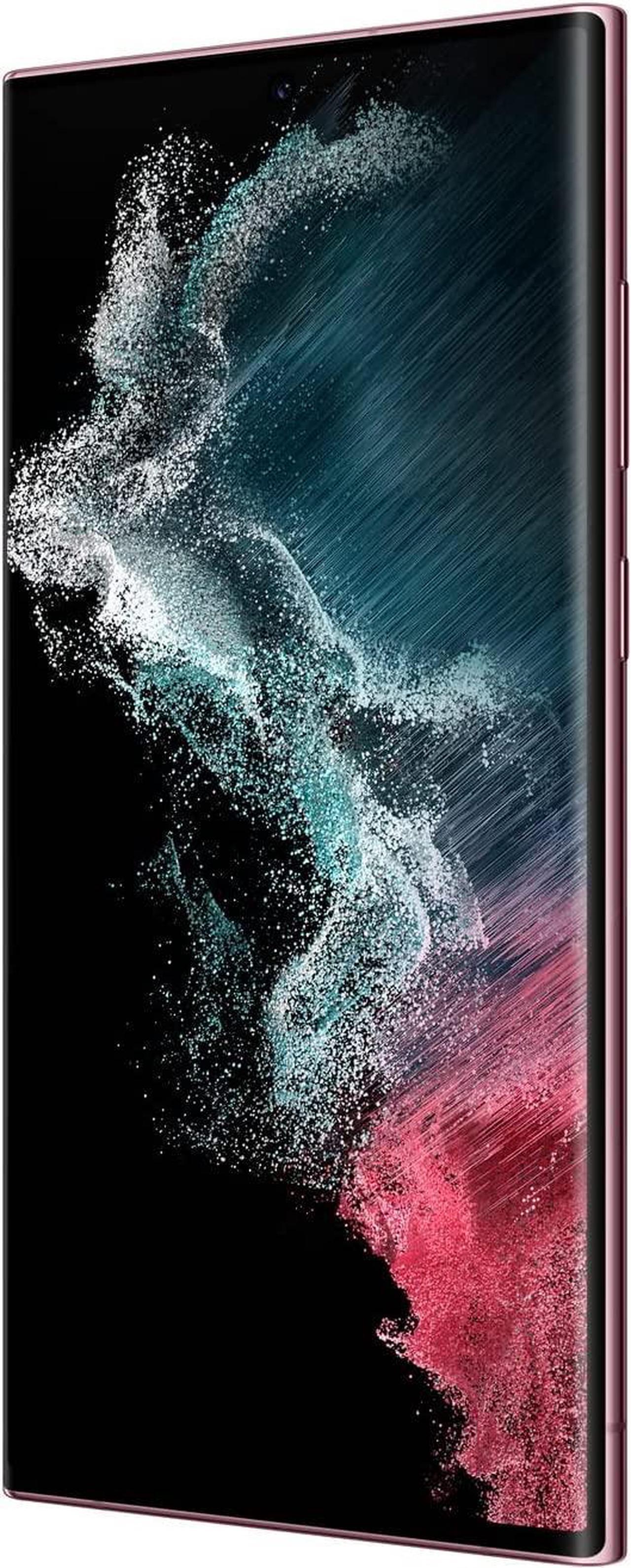 Alt view image 3 of 3 - SAMSUNG Galaxy S22 Ultra Cell Phone, Factory Unlocked Android Smartphone, 128GB, 8K Camera & Video, Brightest Display Screen, S Pen, Long Battery Life, Fast 4nm Processor, US Version, 2022, Burgundy