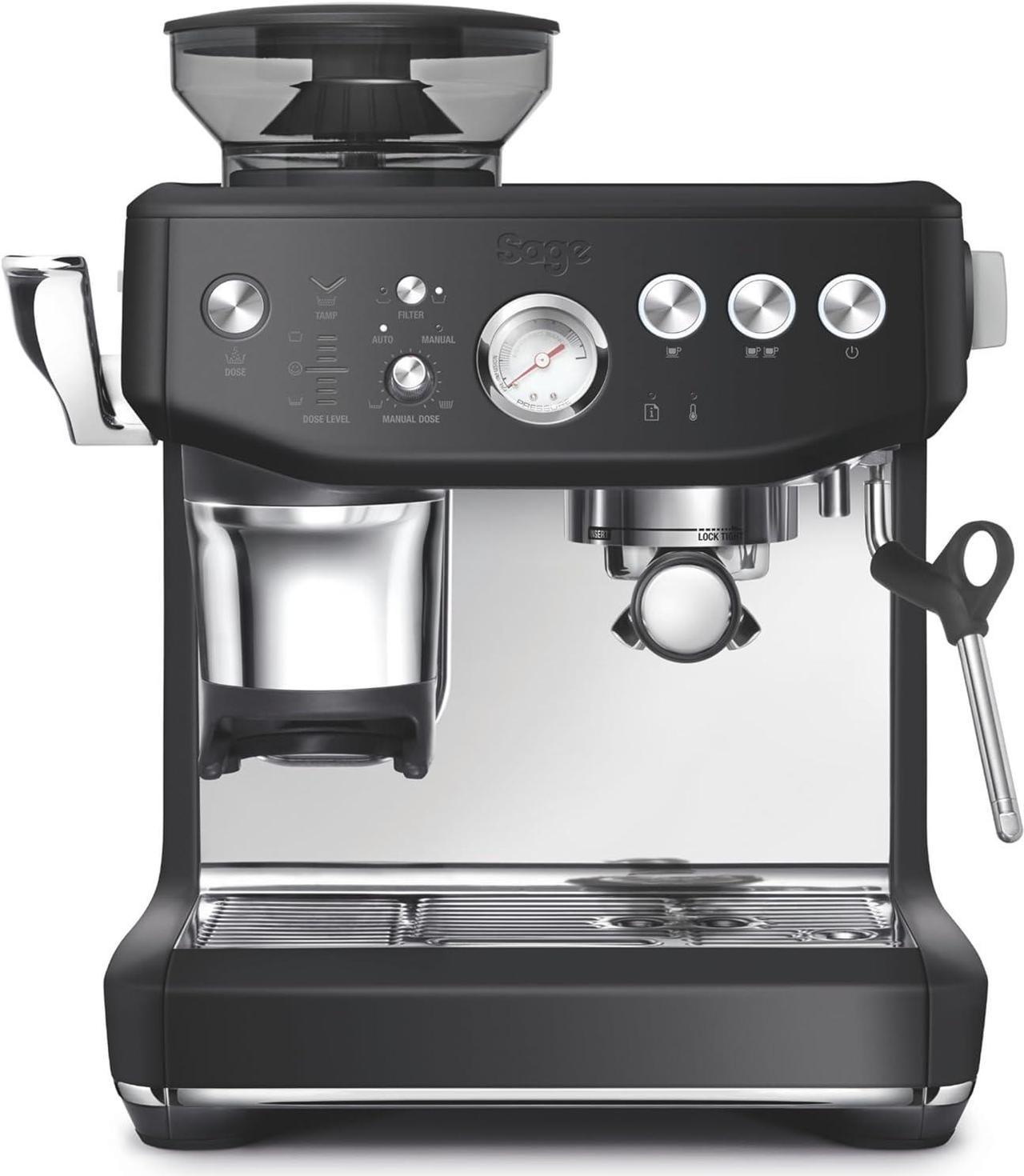 Breville the Barista Express Impress Espresso Machine, Black Truffle, BES876BTR