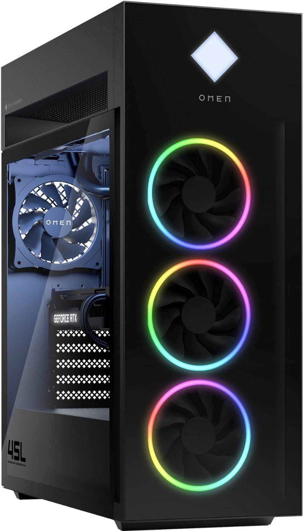 Main image of HP OMEN - 45L Gaming Desktop - Intel Core i7-12700K - 16GB DDR4 Memory - NVIDIA GeForce RTX 4070 - 1TB SSD - Black GT22-0074 PC Computer