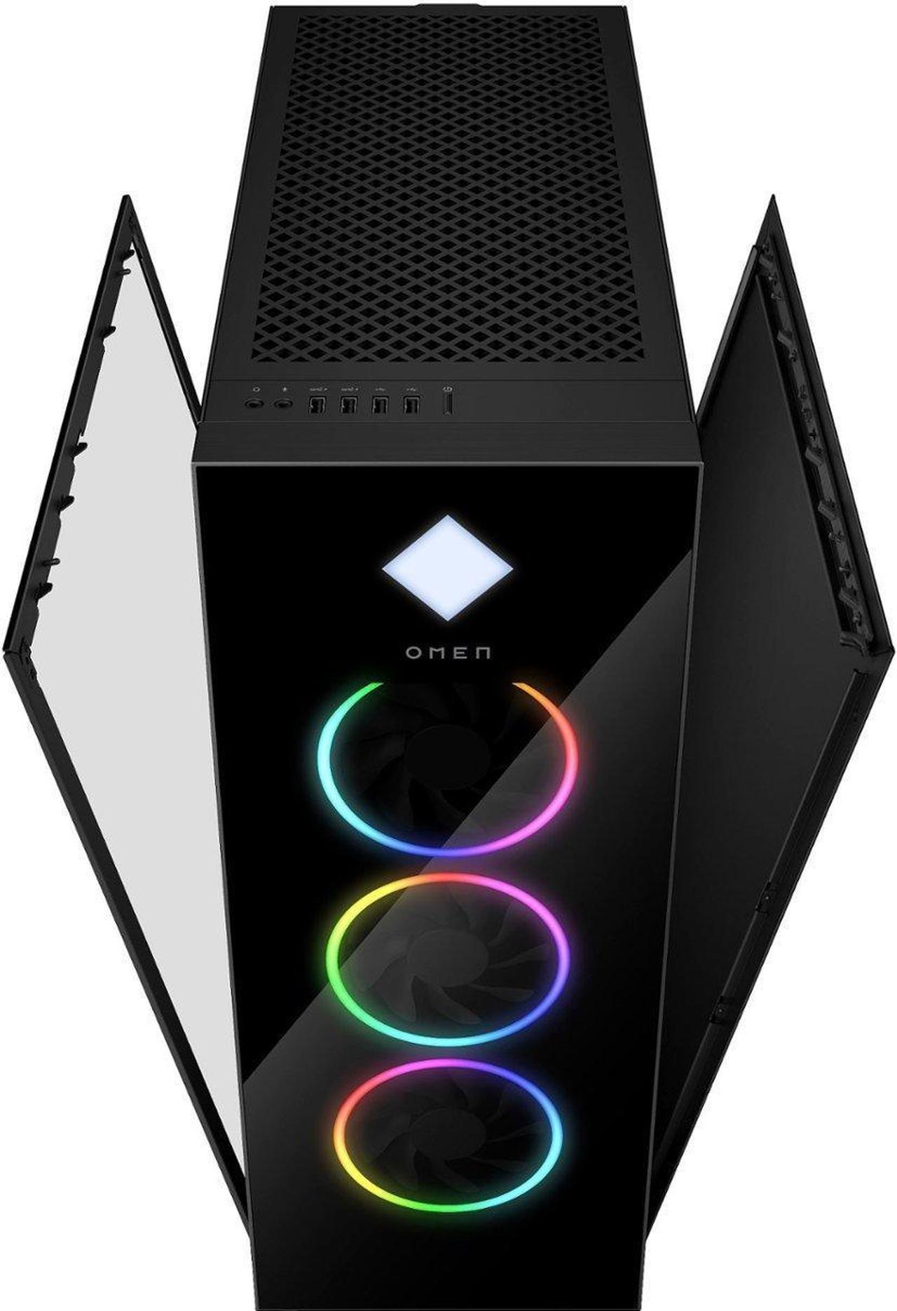Alt view image 4 of 5 - HP OMEN - 45L Gaming Desktop - Intel Core i7-12700K - 16GB DDR4 Memory - NVIDIA GeForce RTX 4070 - 1TB SSD - Black GT22-0074 PC Computer