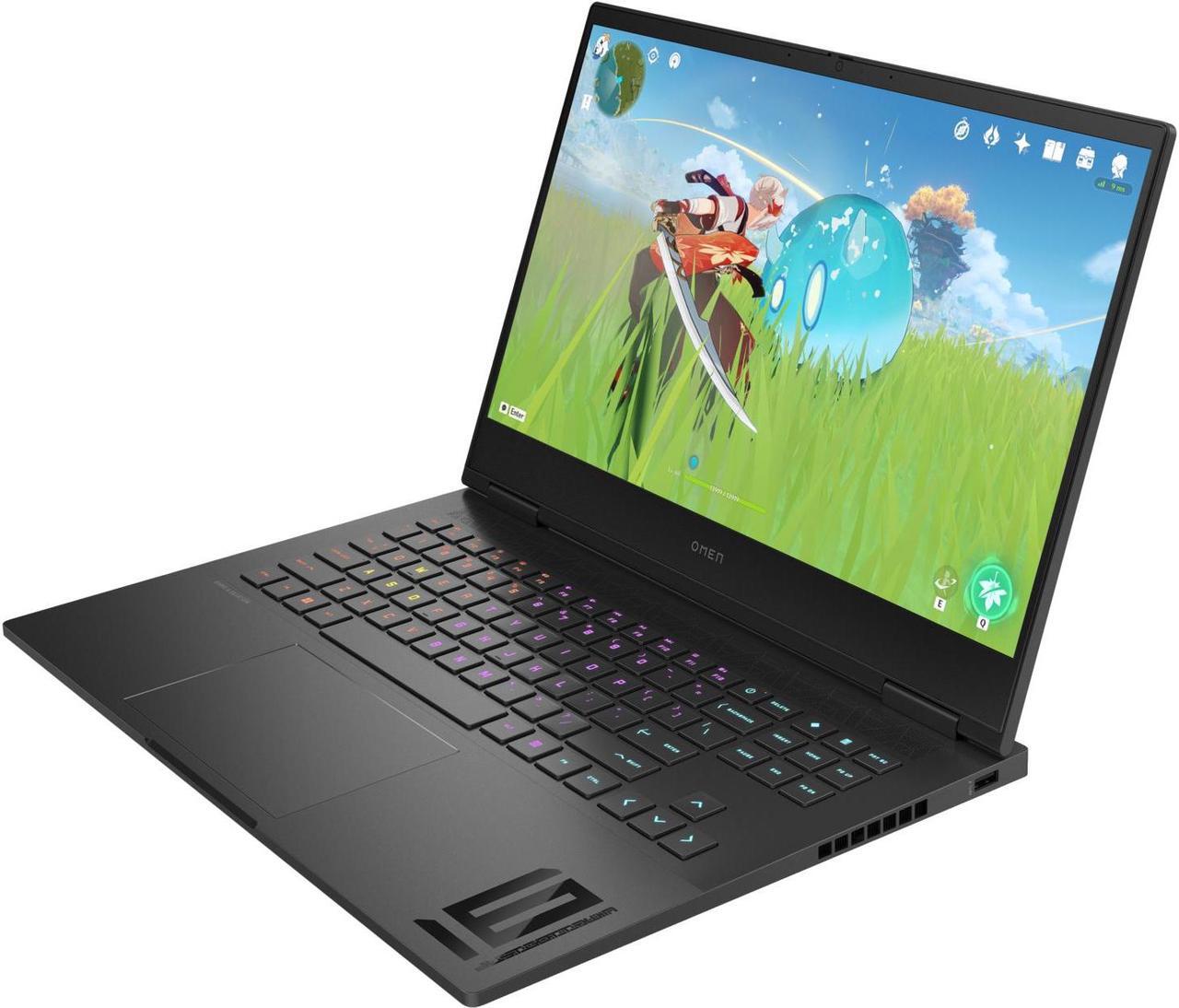 Alt view image 2 of 5 - HP OMEN Gaming Laptop 16-xf0087nr, Windows 11 Home, 16.1", AMD Ryzen 7, 16GB RAM, 1TB SSD, NVIDIA® GeForce RTX 4060, FHD, Shadow black