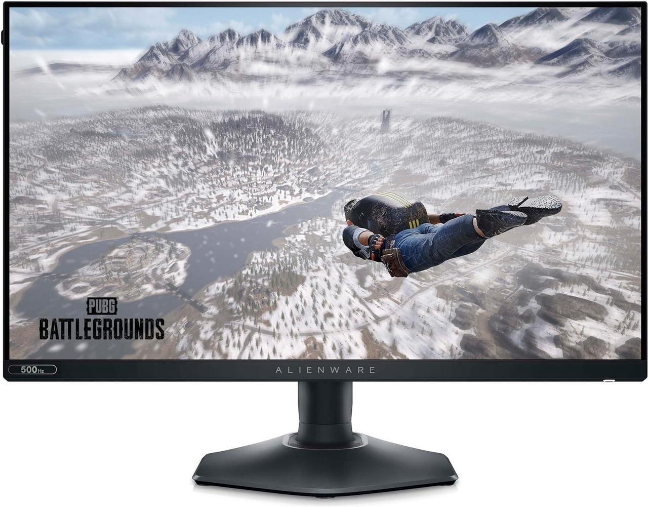 Alienware AW2524HF Gaming Monitor - 24.5-inch (1920x1080) 500Hz (Overclock) 0.5ms Display, DisplayPort/HDMI/USB 3.2 Gen1 Connectivity, Height/Tilt/Swivel/Pivot Adjustability, Dell Services - Black