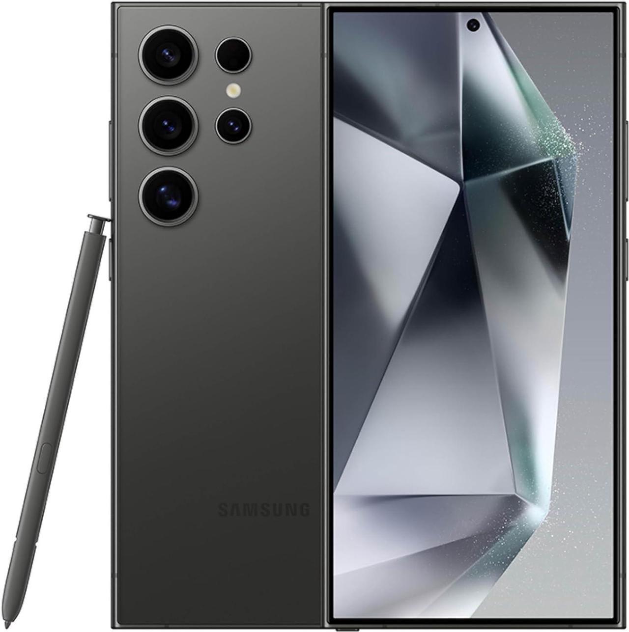 Main image of SAMSUNG Galaxy S24 Ultra Cell Phone, 512GB AI Smartphone, Unlocked Android, 200MP, 100x Zoom Cameras, Long Battery Life, S Pen, US Version, 2024, Titanium Black