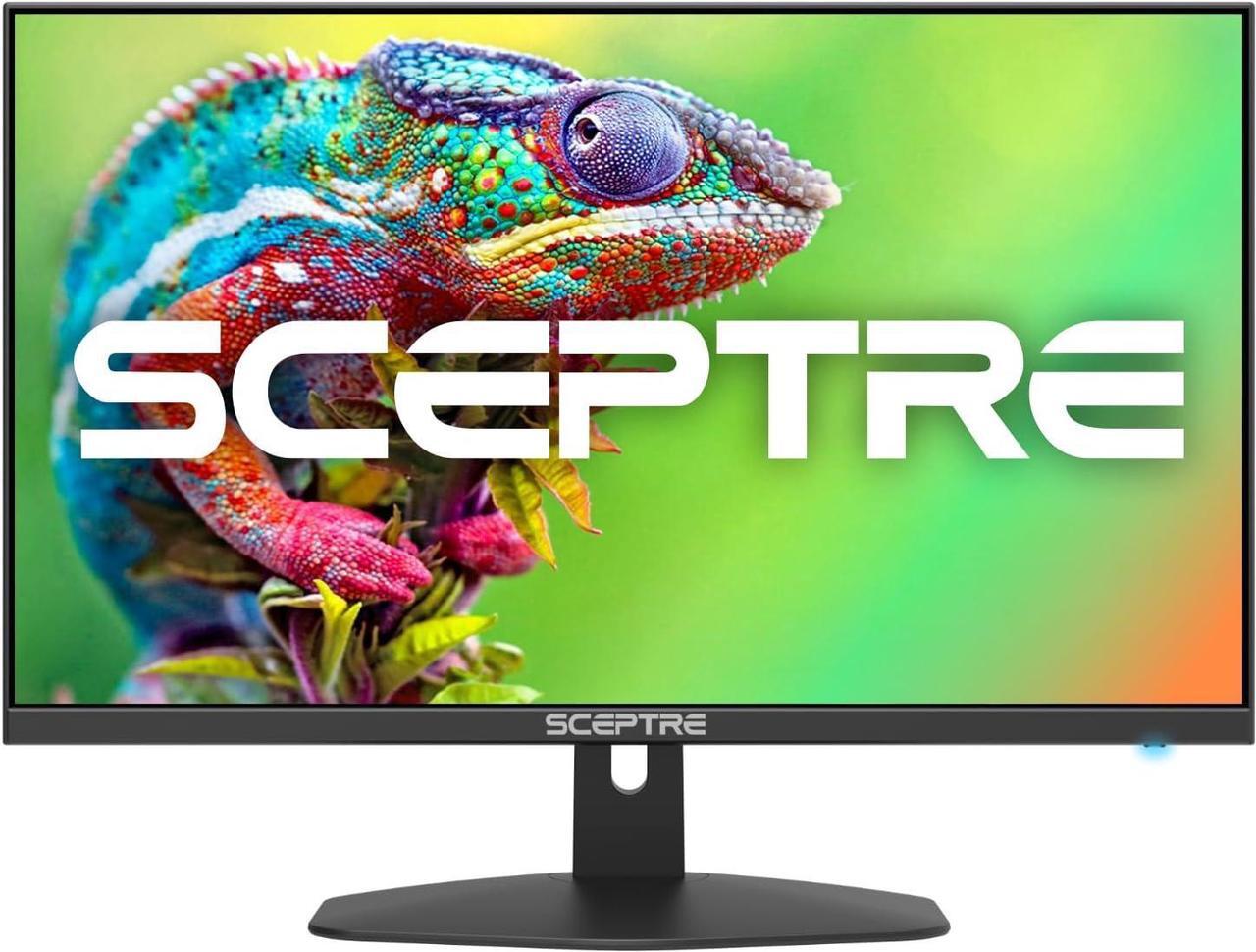 Main image of Sceptre New 24-inch Gaming Monitor 100Hz 1ms DisplayPort HDMI x2 100% sRGB AMD FreeSync Build-in Speakers, Eye Care Frameless Machine Black 2024 (E248W-FW100T)