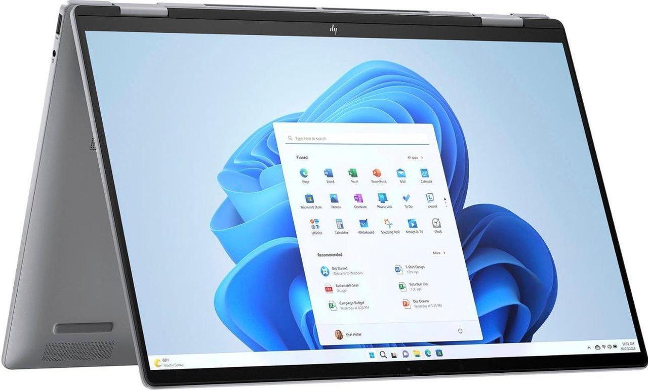 Alt view image 6 of 6 - HP - Envy 2-in-1 16" Wide Ultra XGA Touch-Screen Laptop - AMD Ryzen 7 - 16GB Memory - 1TB SSD - Meteor Silver