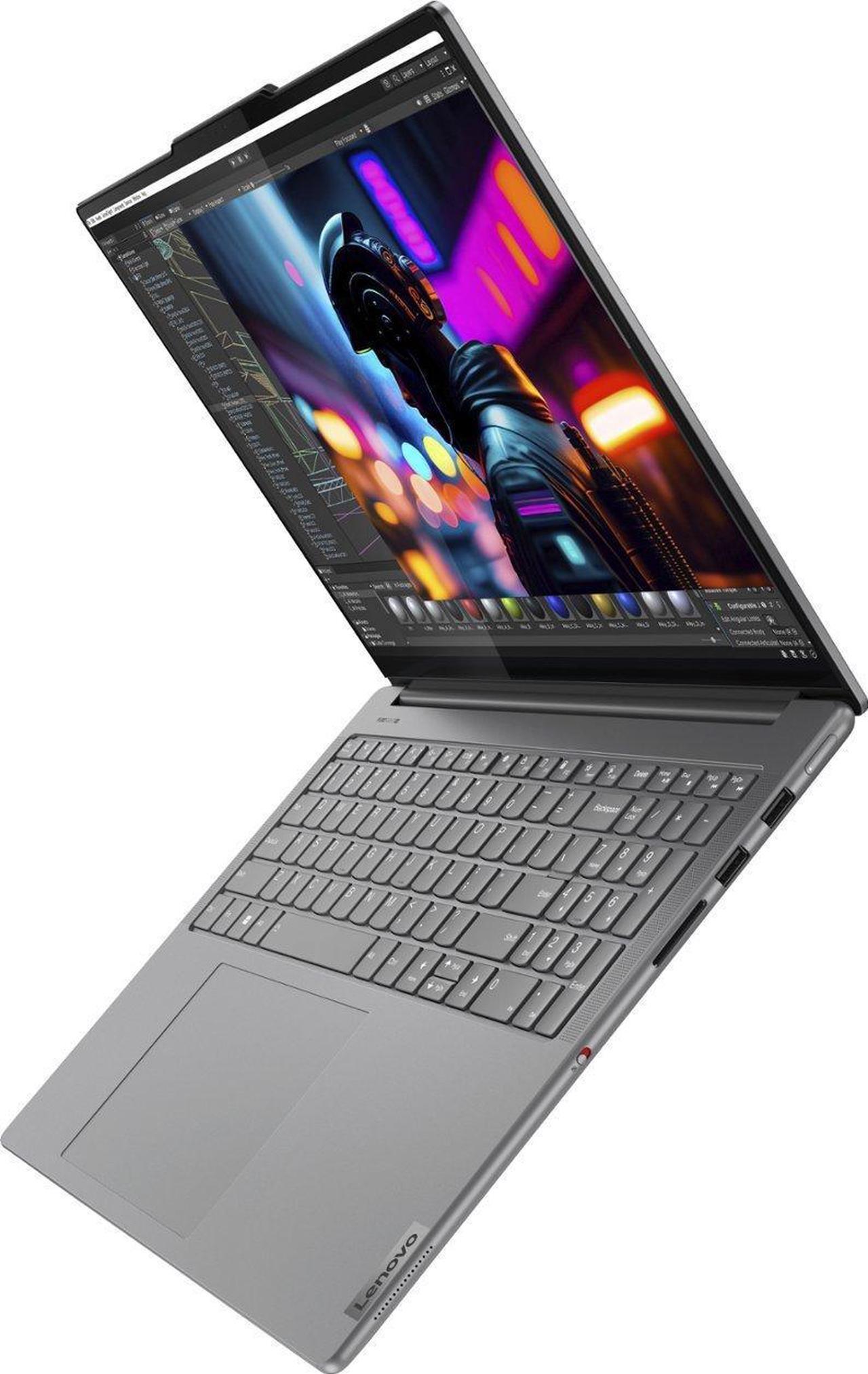 Alt view image 5 of 5 - Lenovo - Yoga Pro 9i 16" 3.2K Touchscreen Laptop - Intel Core Ultra 9 185H with 32GB Memory - NVIDIA GeForce RTX 4050 - 1TB SSD - Luna Grey