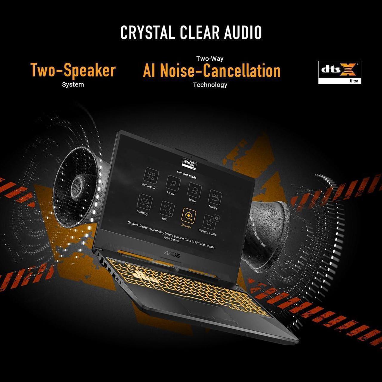 Alt view image 4 of 15 - ASUS TUF Gaming A15 (2024) Gaming Laptop, 15.6 FHD 144Hz Display, NVIDIA® GeForce RTX 3050, AMD Ryzen 5 7535HS, 8GB DDR5, 512GB PCIe® Gen4 NVMe SSD, Wi-Fi 6, Windows 11, FA506NC-ES51