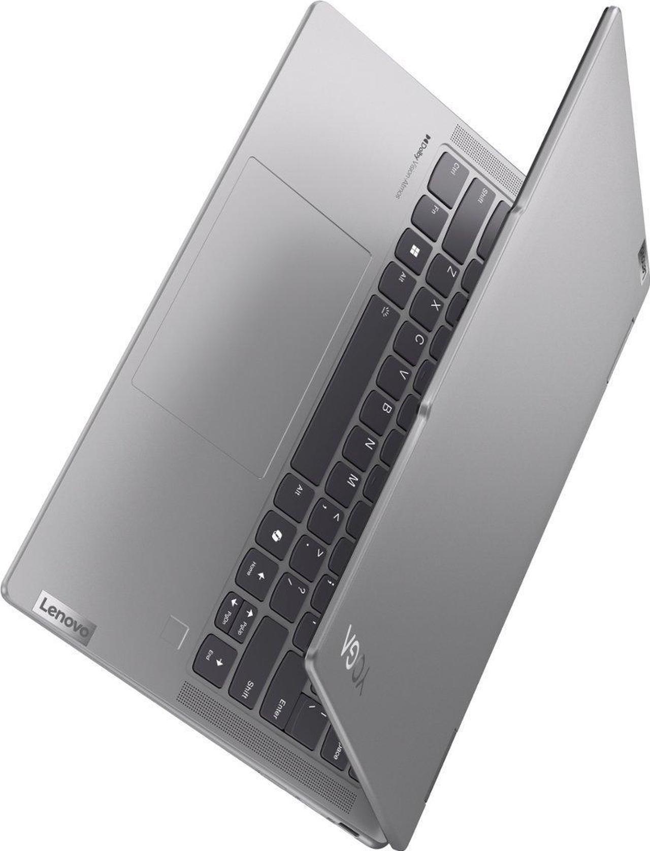 Alt view image 6 of 6 - Lenovo - Yoga 7 2-in-1 14" 2K Touchscreen Laptop - AMD Ryzen 5 8640HS with 8GB Memory - 512GB SSD - Artic Grey