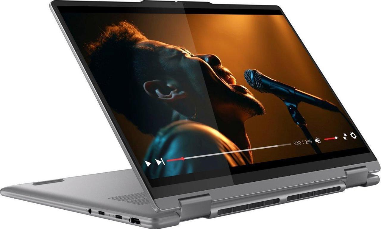 Alt view image 2 of 6 - Lenovo - Yoga 7 2-in-1 14" 2K Touchscreen Laptop - AMD Ryzen 7 8840HS with 16GB Memory - 1 TB SSD - Artic Grey
