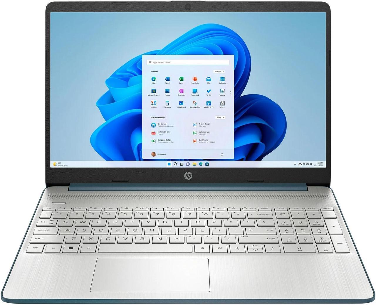 HP 15.6 inch Laptop Intel Core i5-1235U 8GB RAM 256GB SSD Spruce Blue