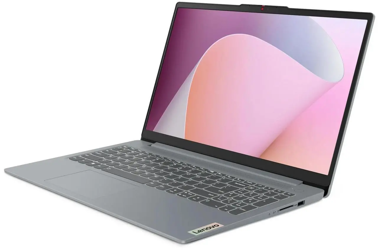 Alt view image 2 of 6 - Lenovo Ideapad Slim 3 15.6 inch FHD IPS Laptop AMD Ryzen 5-7520U 8GB RAM 256GB SSD Arctic Grey
 82XQ00EBUS