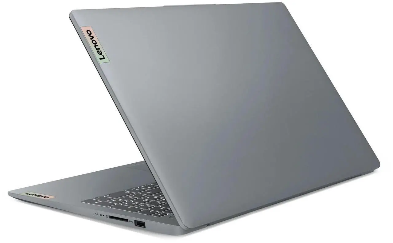 Alt view image 5 of 6 - Lenovo Ideapad Slim 3 15.6 inch FHD IPS Laptop AMD Ryzen 5-7520U 8GB RAM 256GB SSD Arctic Grey
 82XQ00EBUS