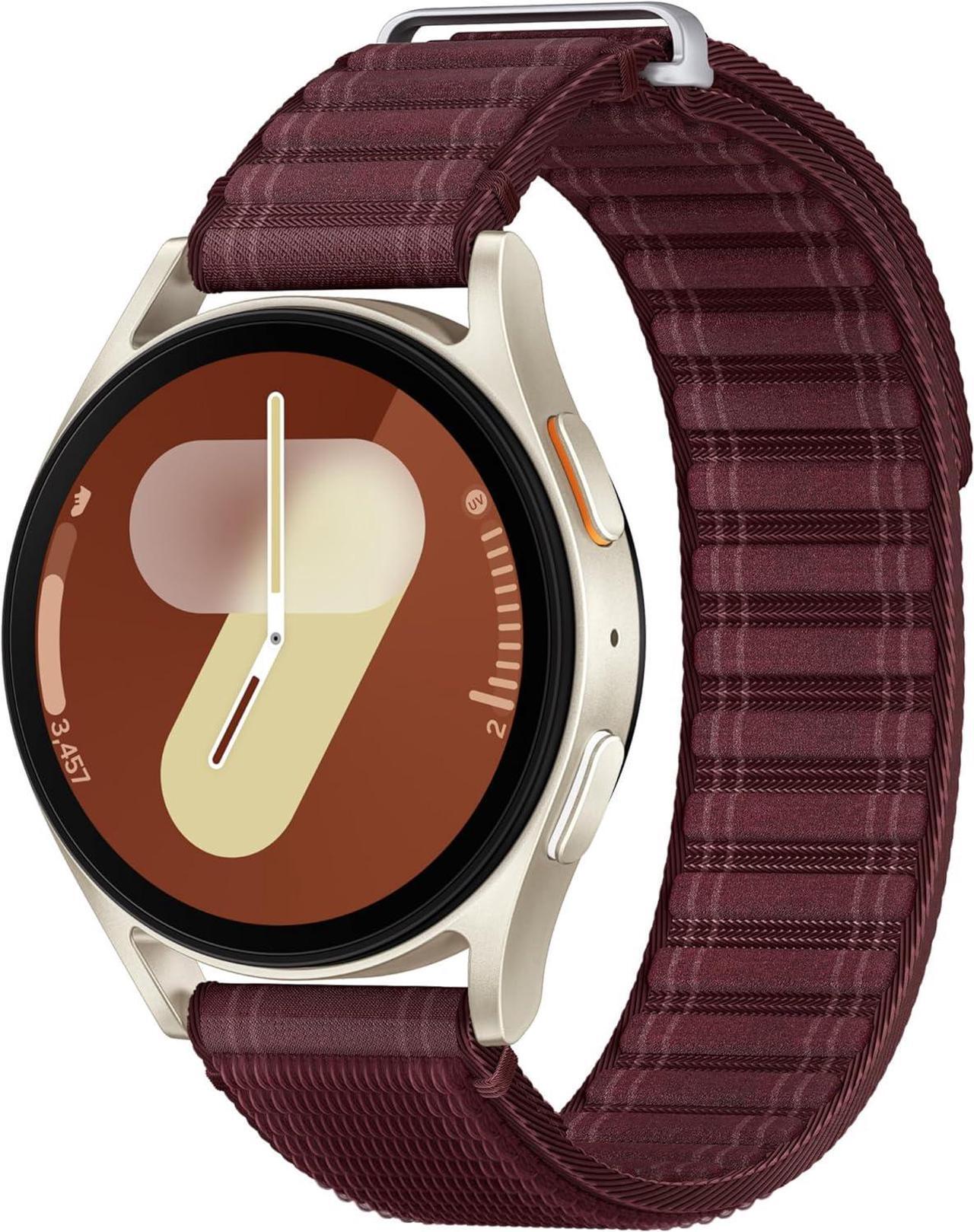 Main image of SAMSUNG Galaxy Watch 7 Bespoke Edition 40mm Bluetooth AI Smartwatch w/Energy Score, Wellness Tips, Heart Rate, Sleep, Fitness Tracker, Wine Fabric Band, Cream