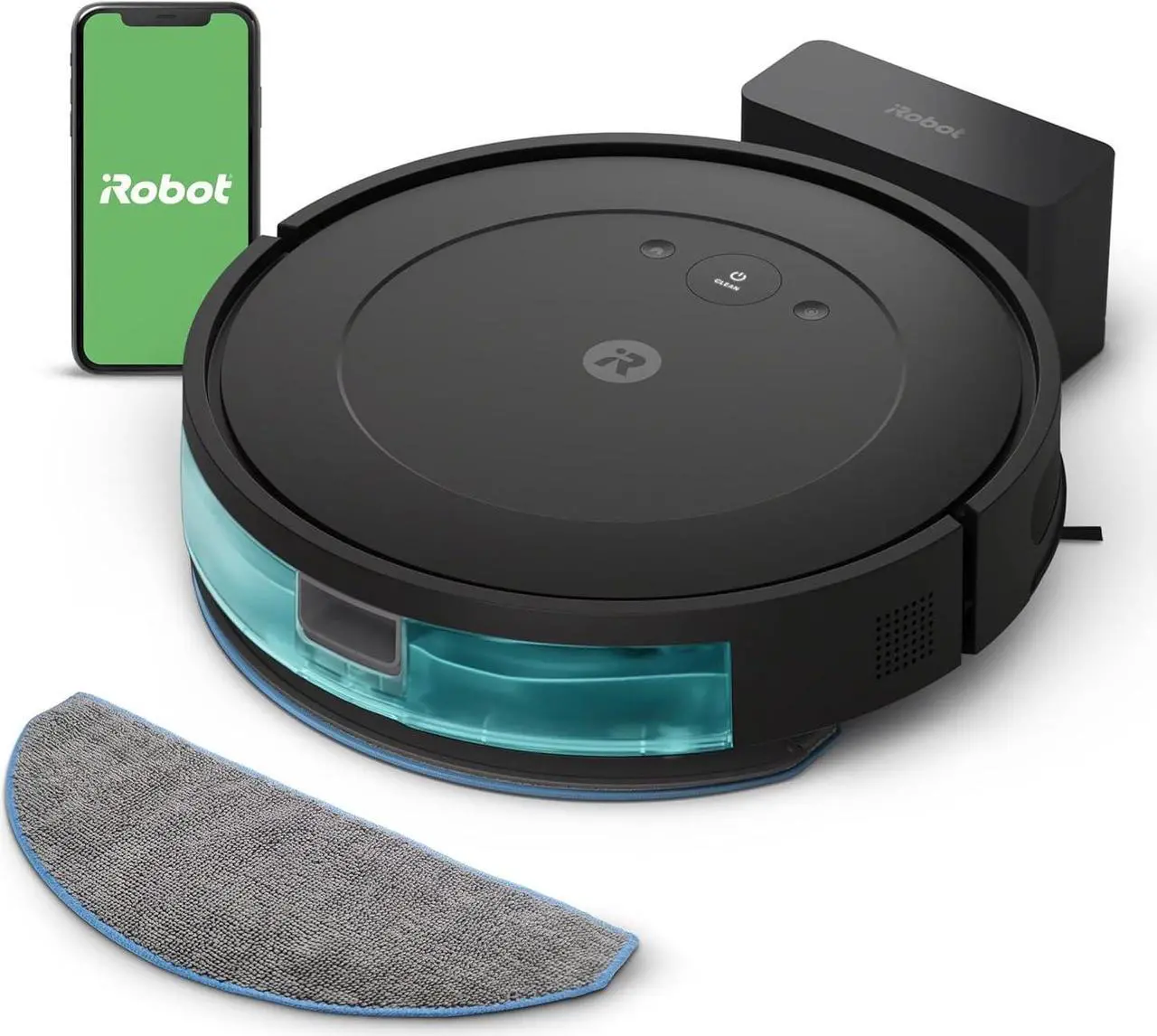 Main image of iRobot Roomba Combo Robot Vacuum & Mop (Y0110) - Easy to use, Power-Lifting Suction, Vacuums and mops, Multi-Surface Cleaning, Smart Navigation Cleans in Neat Rows, Self-Charging, Alexa