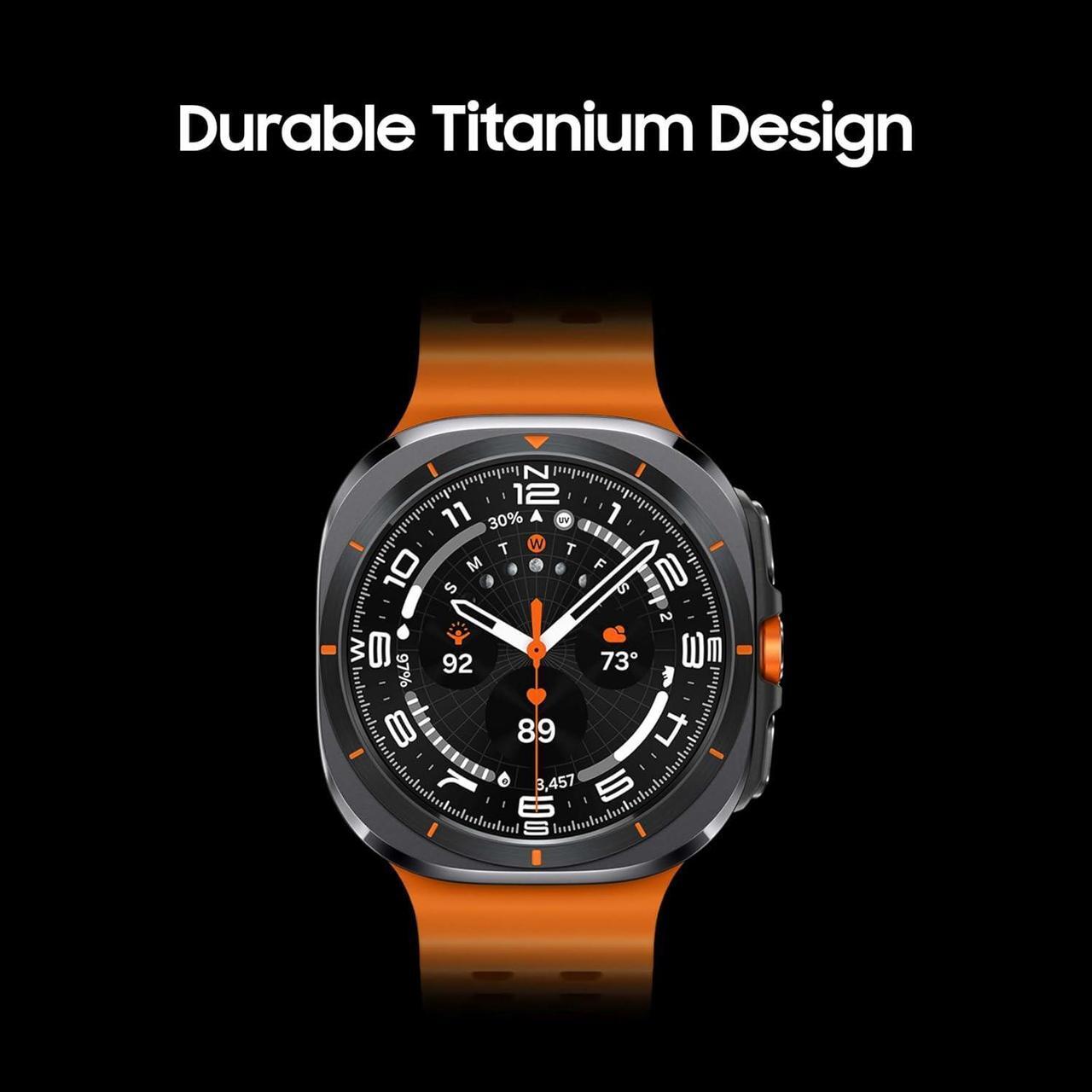 Alt view image 3 of 5 - SAMSUNG Galaxy Watch Ultra 47mm LTE AI Smartwatch w/Energy Score, Wellness Tips, Heart Rate Tracking, Sleep Monitor, Fitness Tracker, GPS, 2024,Titanium Gray