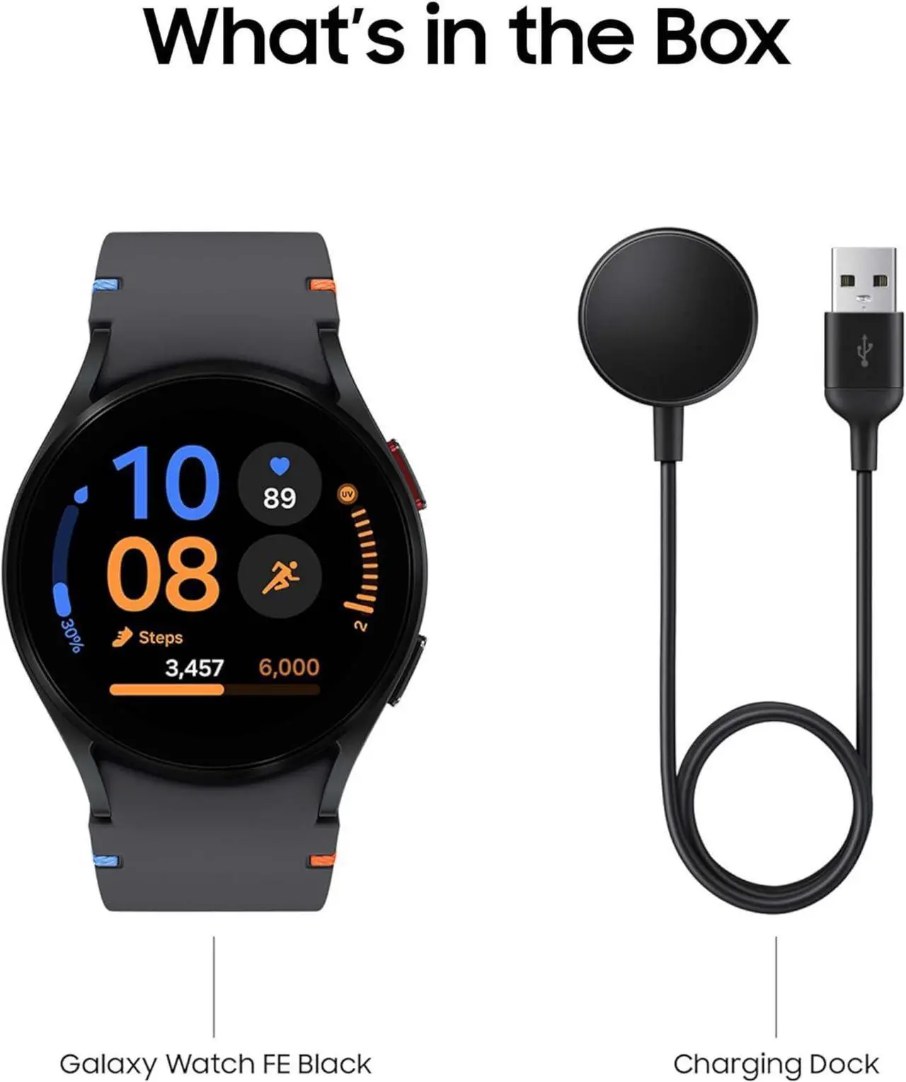 Alt view image 5 of 5 - SAMSUNG Galaxy Watch FE 40mm Bluetooth AI Smartwatch w/Fitness Tracking, BIA Sensor, Personalized HR Zones, Heart Rate Tracker, Sleep Monitor, 2024, Black