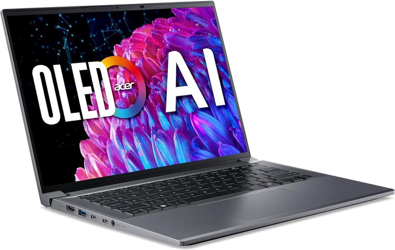 Alt view image 2 of 6 - Acer Swift X 14 Laptop | 14.5" OLED 2880 x 1800 120Hz Calman Verified | Unlock AI Experiences | Intel Core Ultra 7 Processor 155H | NVIDIA GeForce RTX 4060 | 16GB LPDDR5X | 1TB SSD | SFX14-72G-77NJ