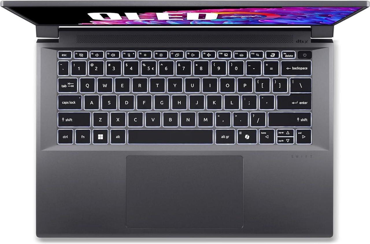 Alt view image 4 of 6 - Acer Swift X 14 Laptop | 14.5" OLED 2880 x 1800 120Hz Calman Verified | Unlock AI Experiences | Intel Core Ultra 7 Processor 155H | NVIDIA GeForce RTX 4060 | 16GB LPDDR5X | 1TB SSD | SFX14-72G-77NJ