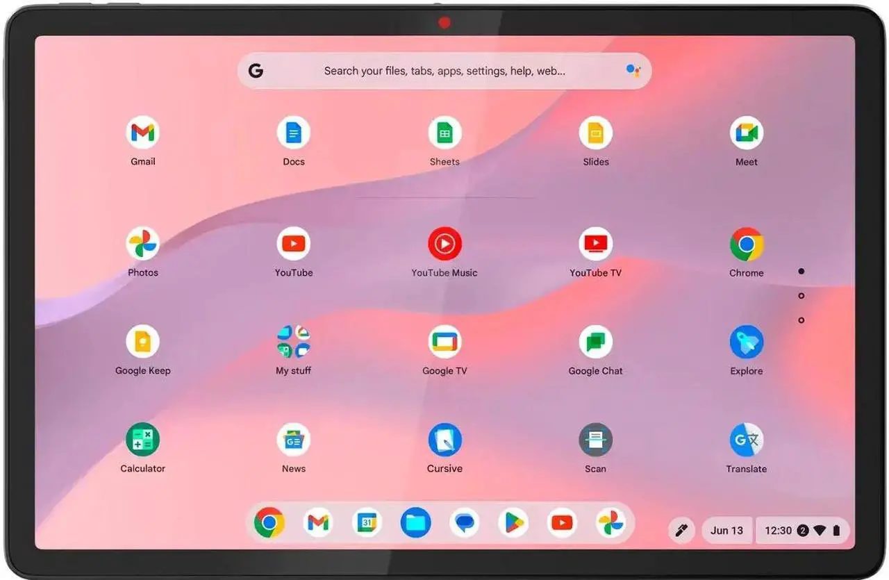 Alt view image 5 of 6 - Lenovo - Duet 11 Chromebook - 11" 2K LCD Touchscreen 2-in-1 Tablet - MediaTek Kompanio 838 - 4GB RAM - 128GB - eMMC with keyboard - Luna Gray