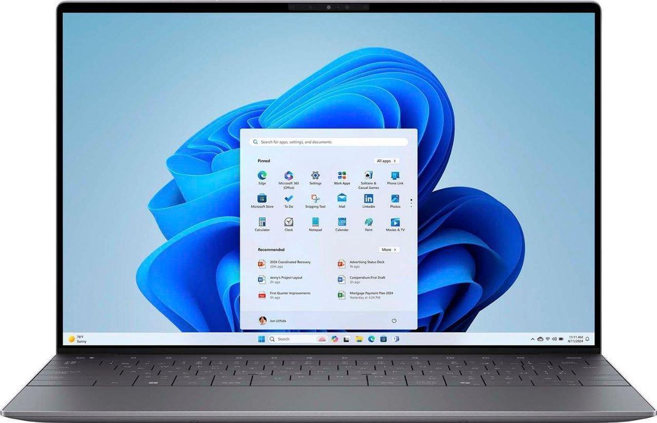 Alt view image 4 of 5 - Dell - XPS 13 13.4 LCD FHD+ Laptop - Intel Core Ultra 7 Copilot+ PC with 16GB Memory  512GB SSD - Graphite Notebook